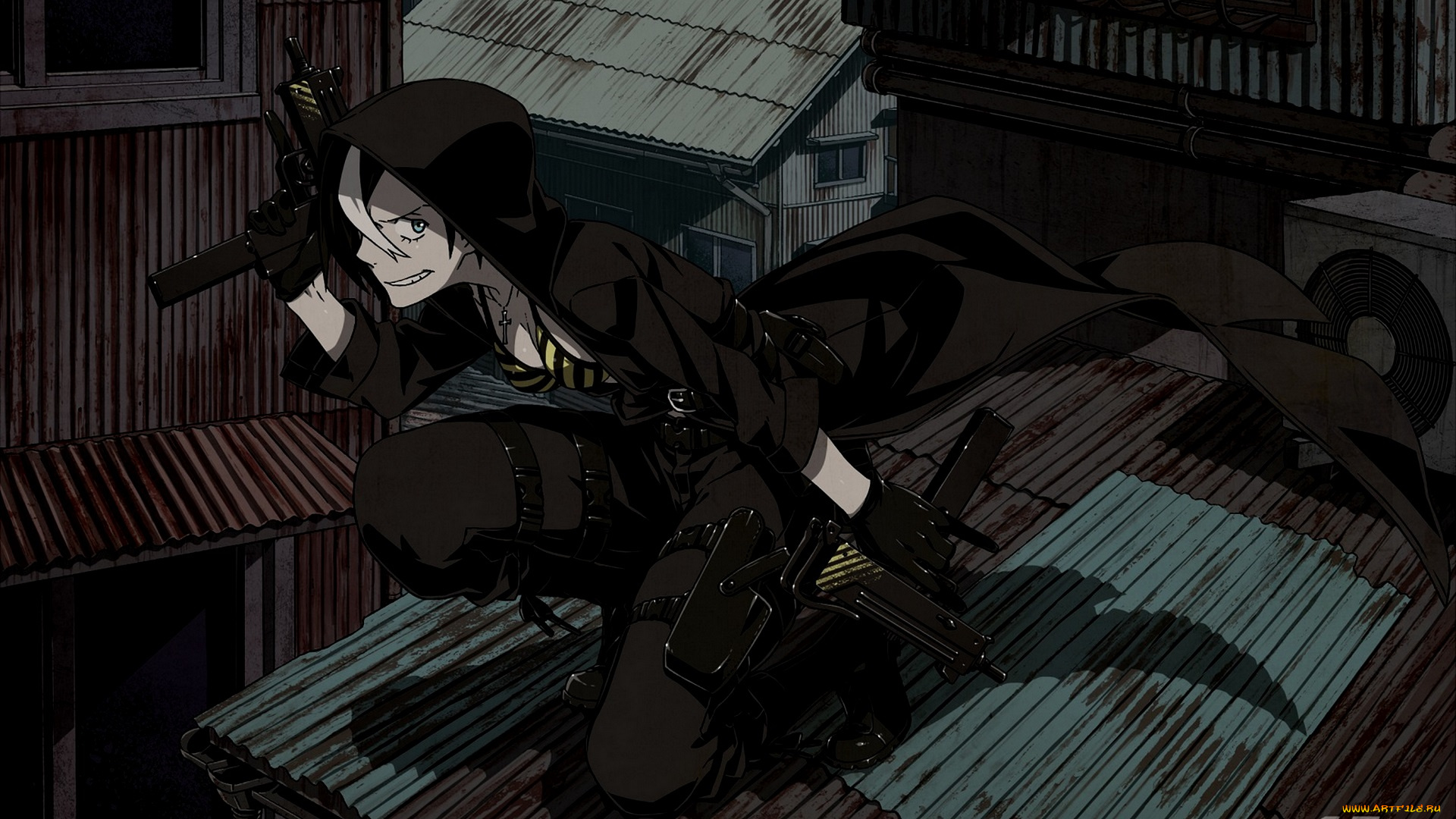 аниме, оружие, , техника, , технологии, девушка