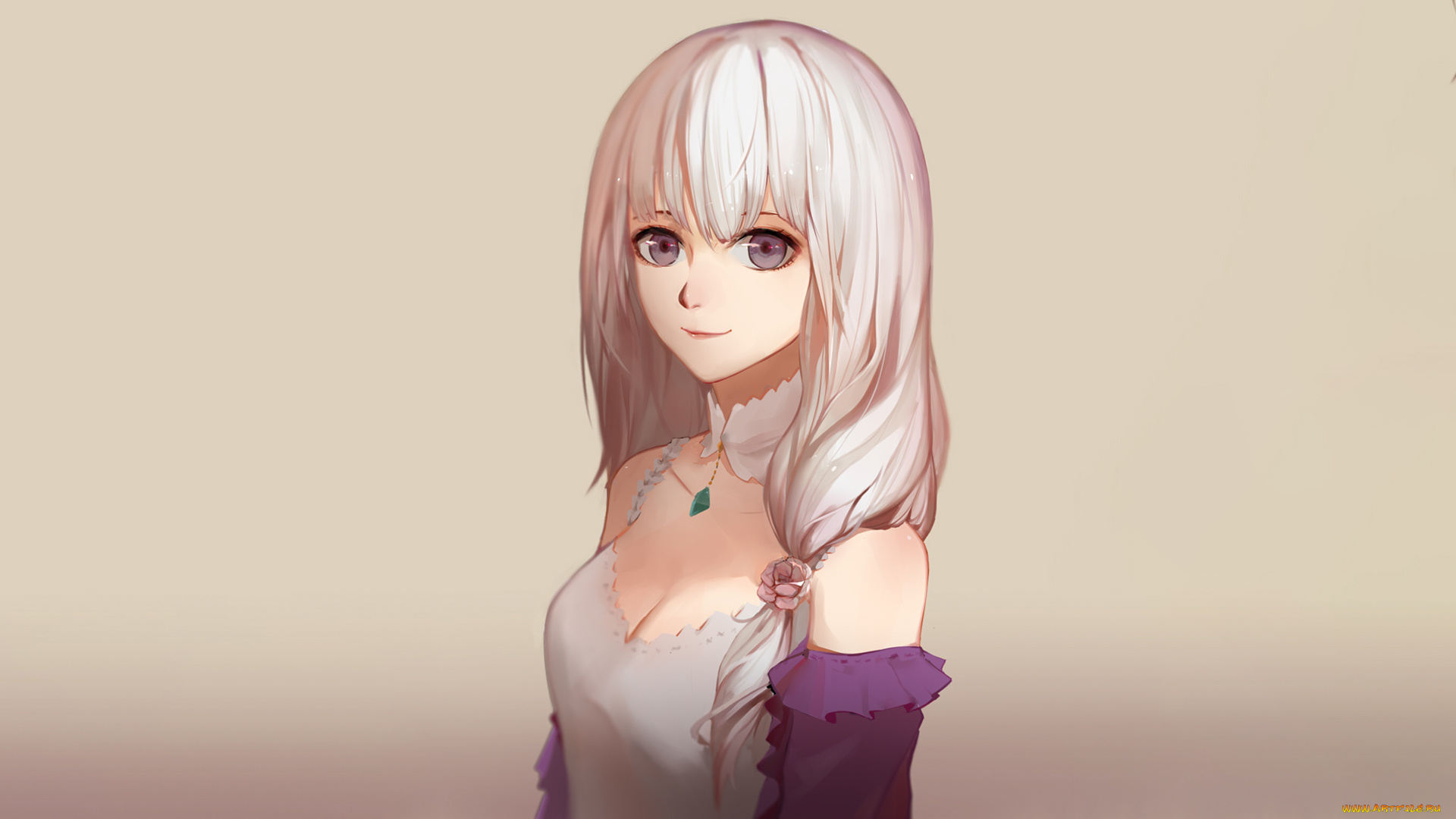 аниме, re, , zero, kara, hajimeru, isekai, seikatsu, фон, взгляд, девушка