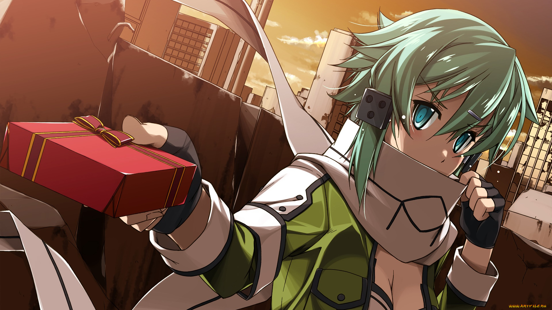 аниме, sword, art, online, девушка, фон, взгляд