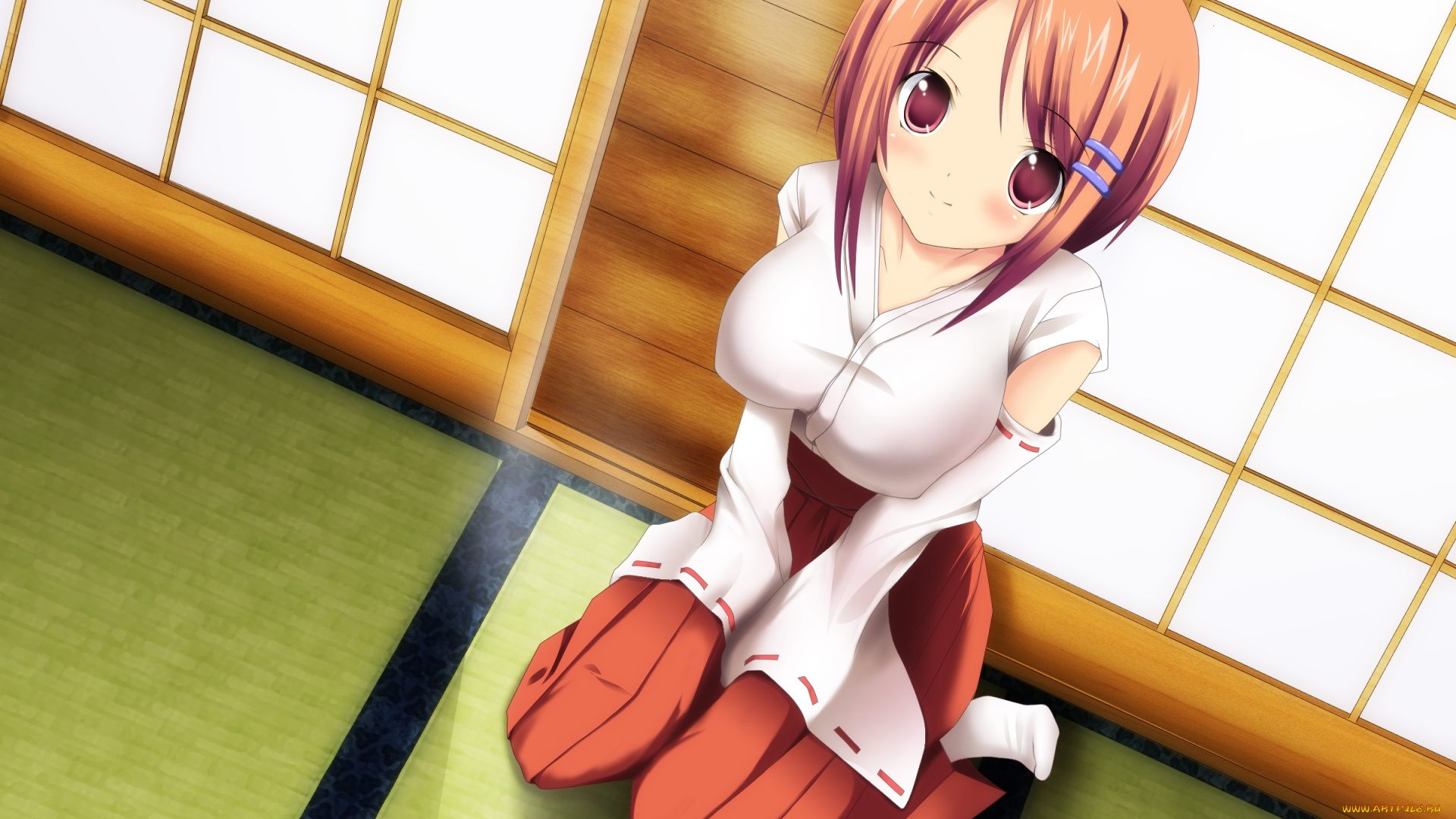 аниме, unknown, , другое, девушка, взгляд, фон