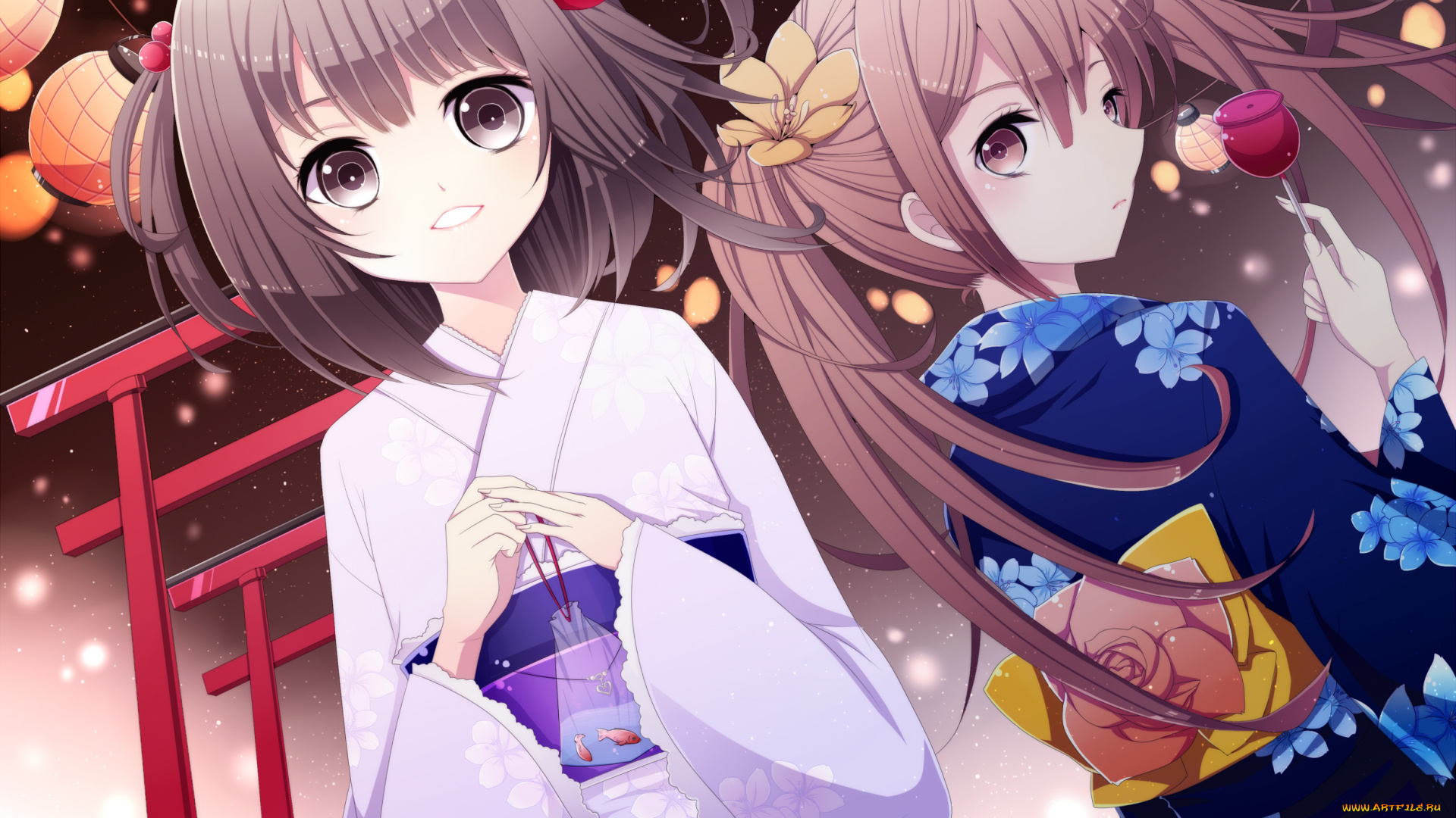 аниме, unknown, , другое, фон, взгляд, девушки