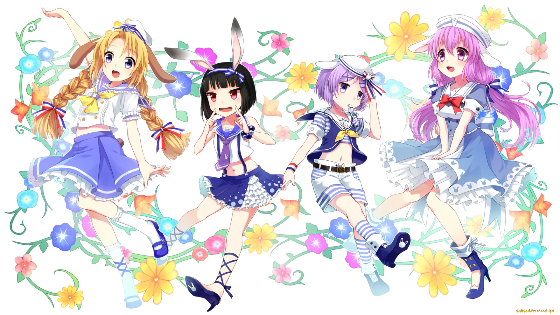 аниме, unknown, , другое, фон, взгляд, девушки