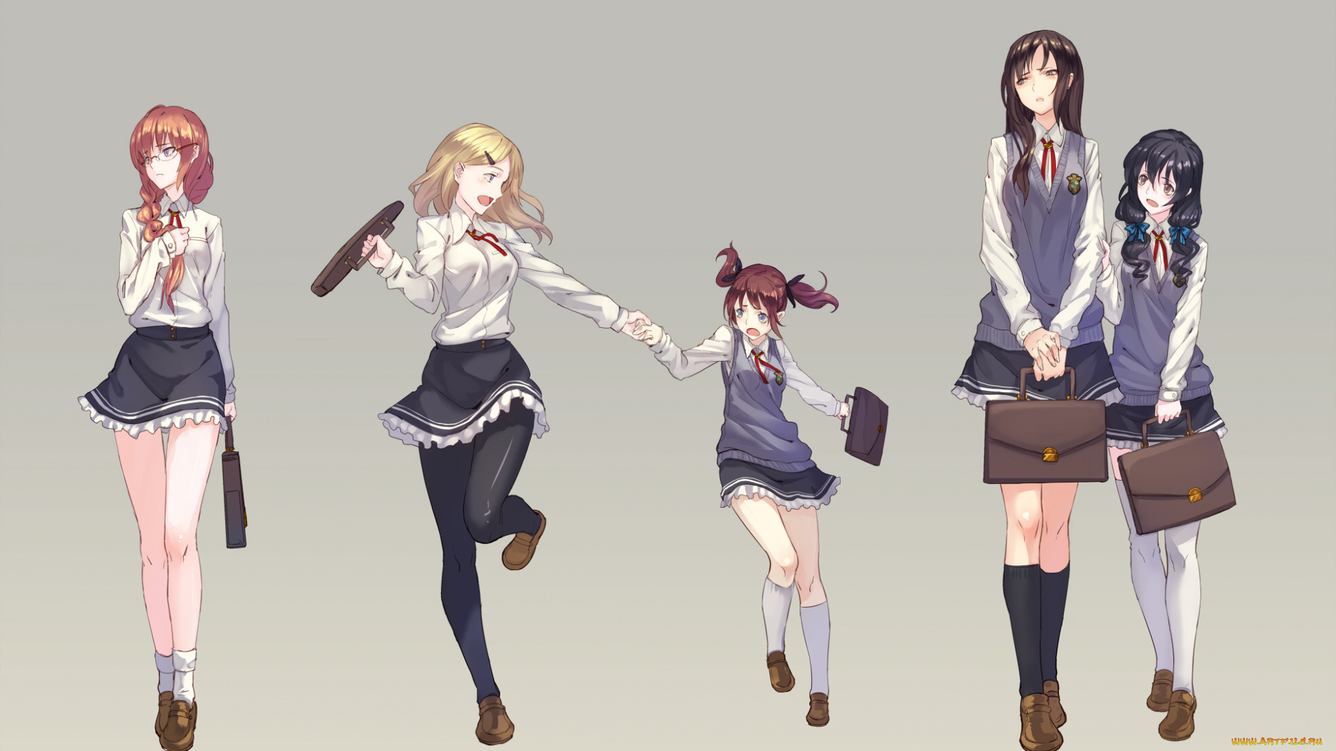 аниме, unknown, , другое, фон, взгляд, девушки