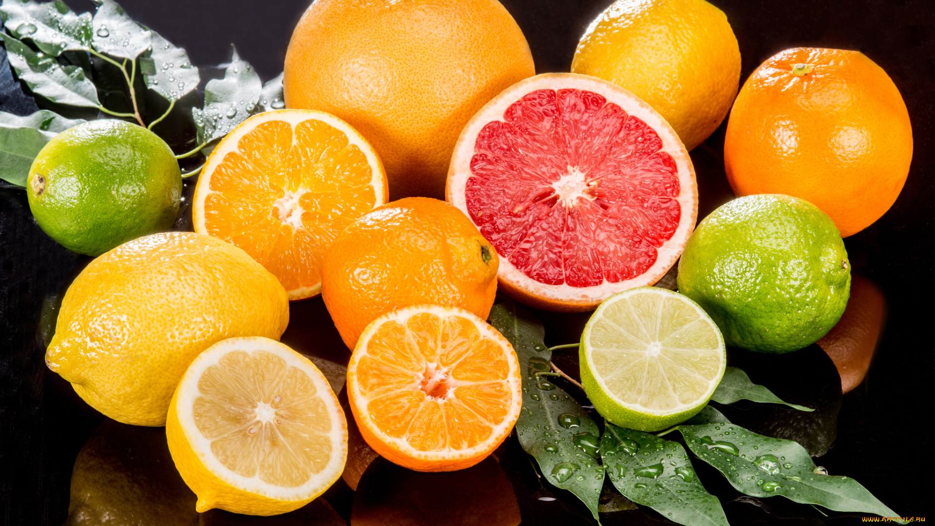 еда, цитрусы, апельсины, лимоны