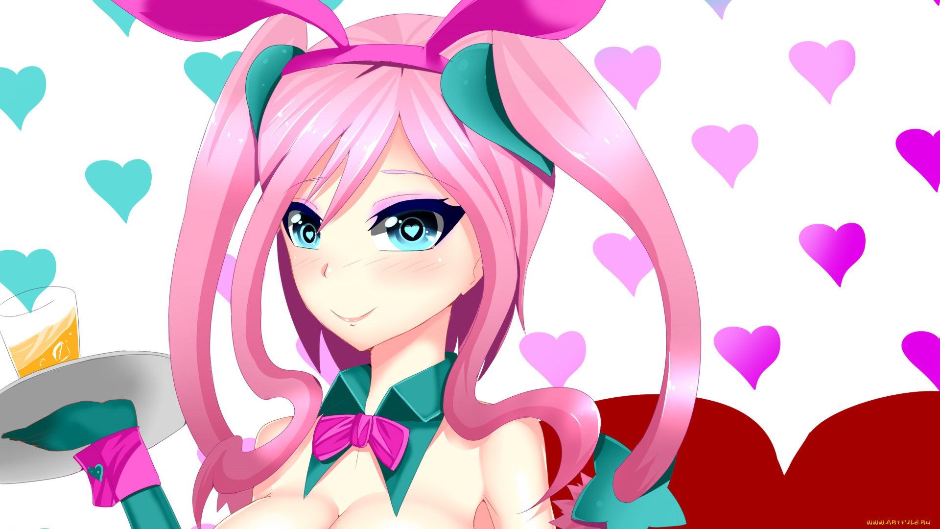 разное, арты, фон, девушка, взгляд