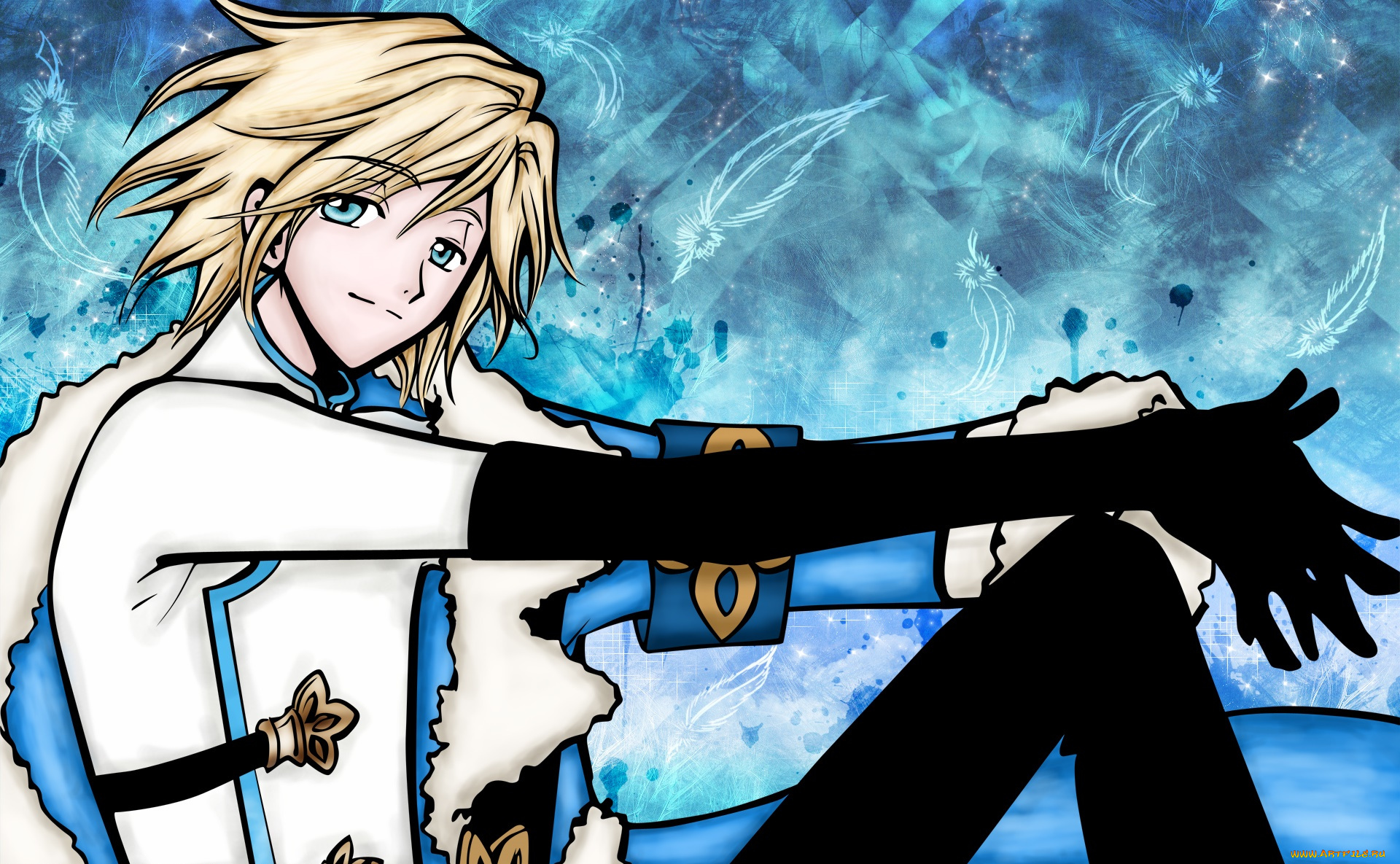 аниме, tsubasa, reservoir, chronicles, фон, взгляд, парень