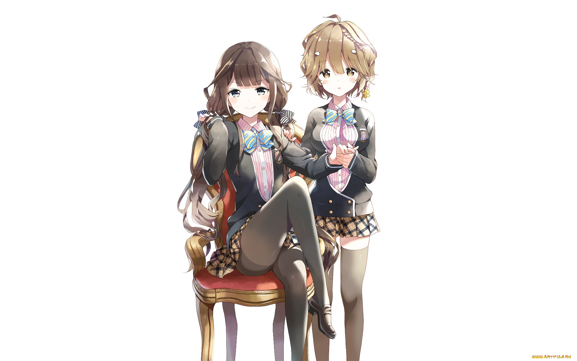 аниме, masamune, shirow, , artbook, девушки, взгляд, фон