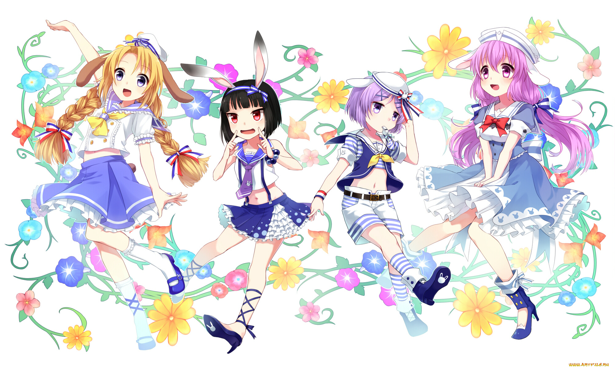 аниме, unknown, , другое, фон, взгляд, девушки