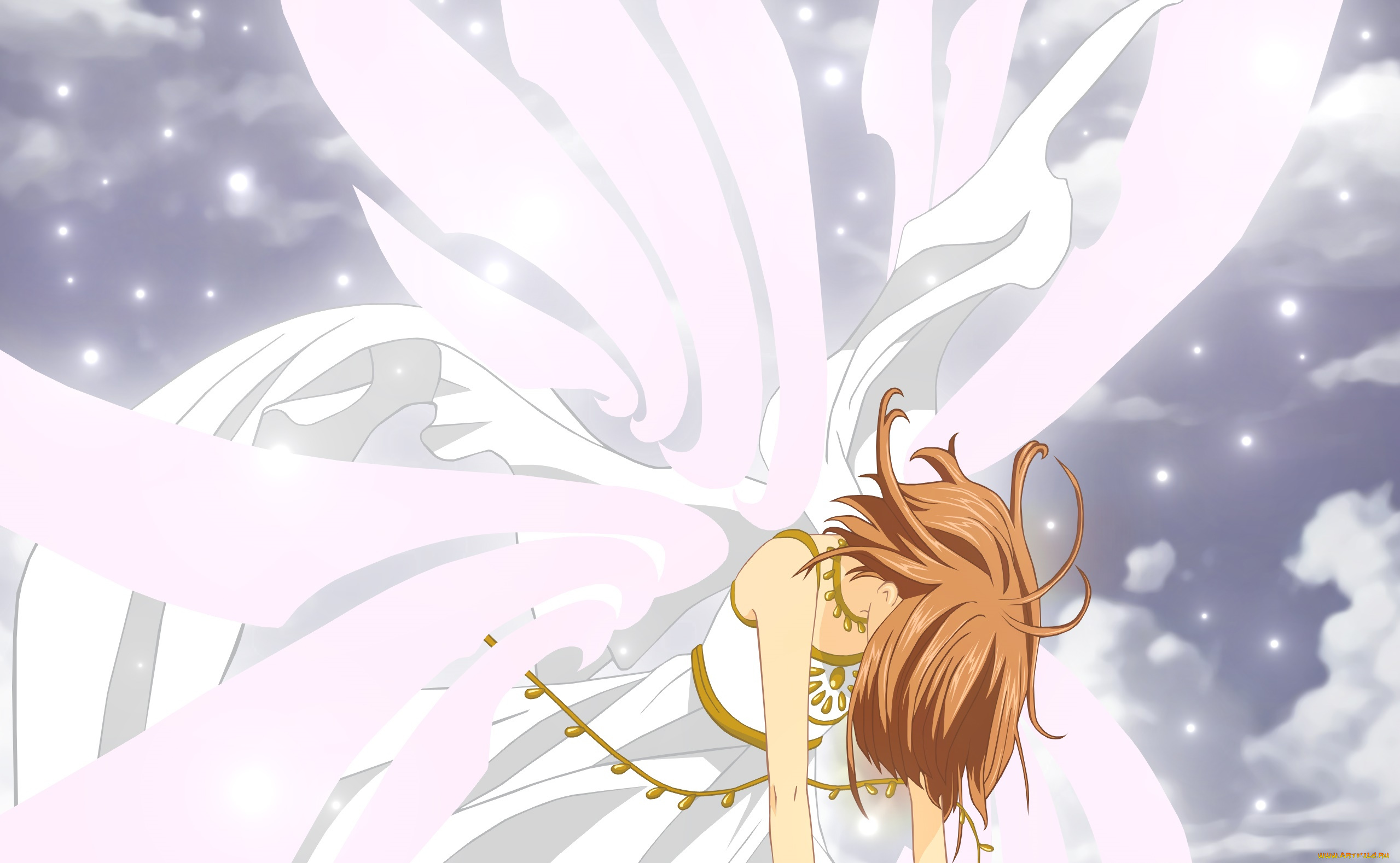 аниме, tsubasa, reservoir, chronicles, фон, взгляд, девушка