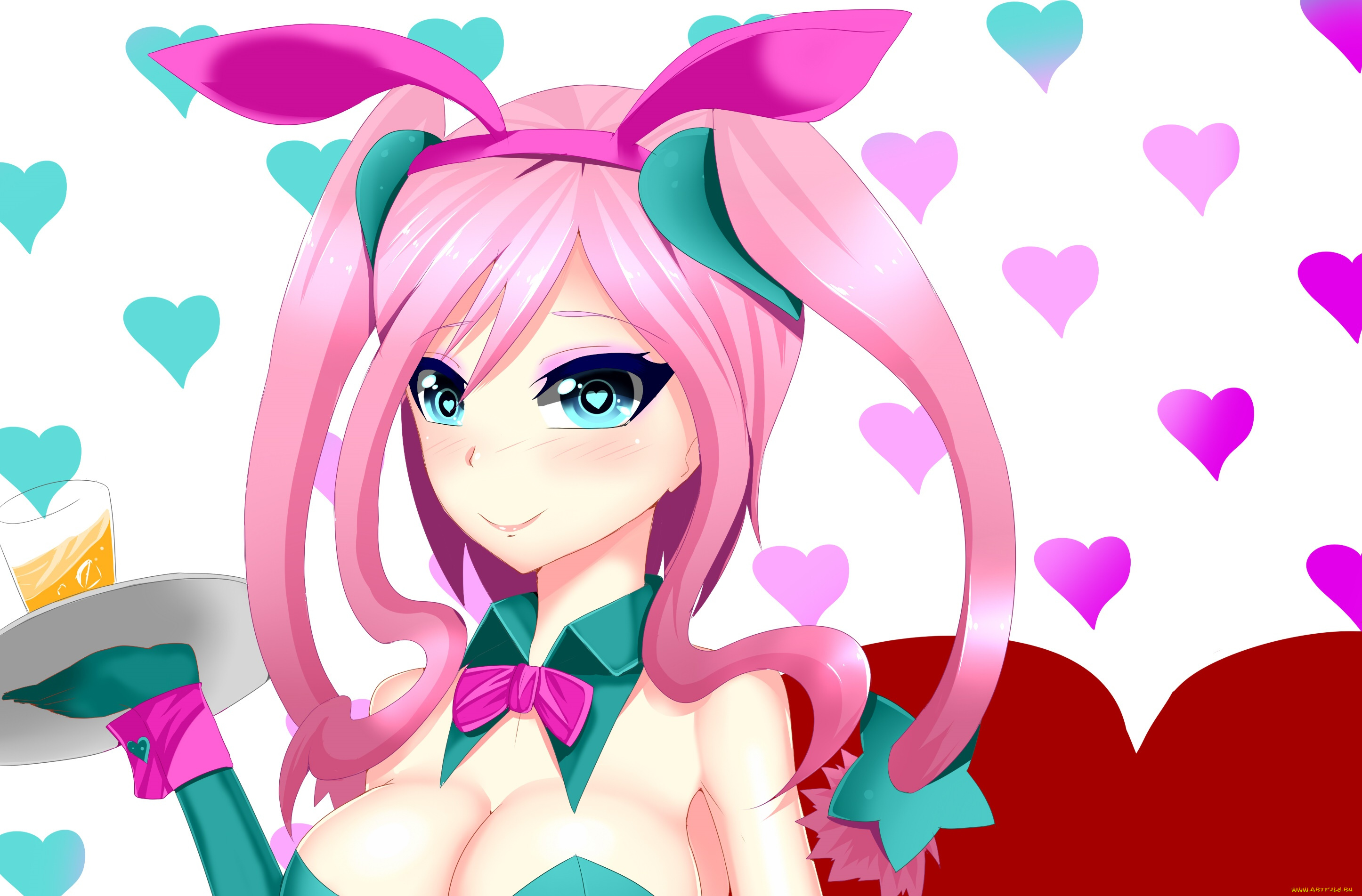 разное, арты, фон, девушка, взгляд