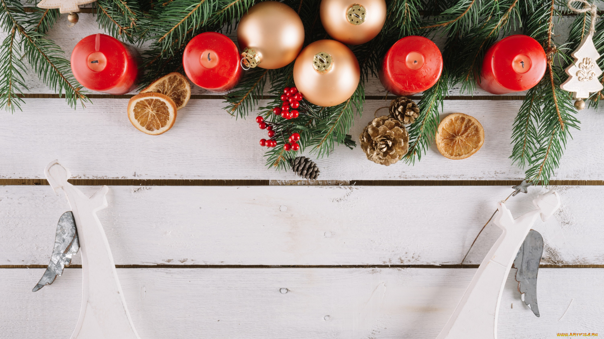 праздничные, -, разное, , новый, год, ангелы, свечи, игрушки, новый, год, праздник, ветки, ели