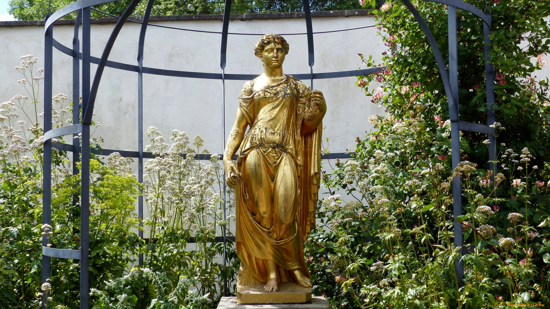 разное, садовые, и, парковые, скульптуры, нимфа