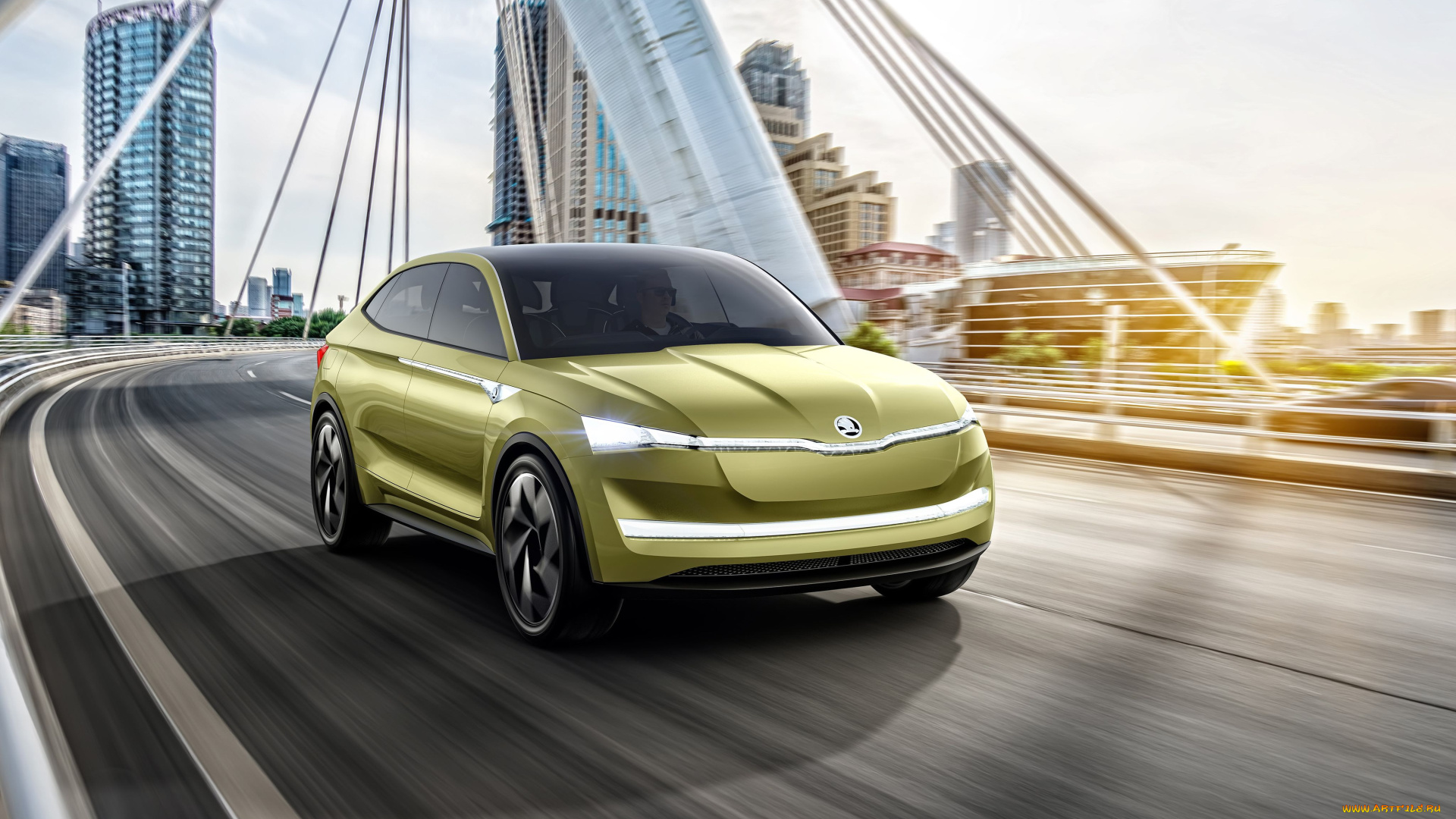 skoda, vision, e, concept, 2017, автомобили, skoda, concept, e, vision, 2017