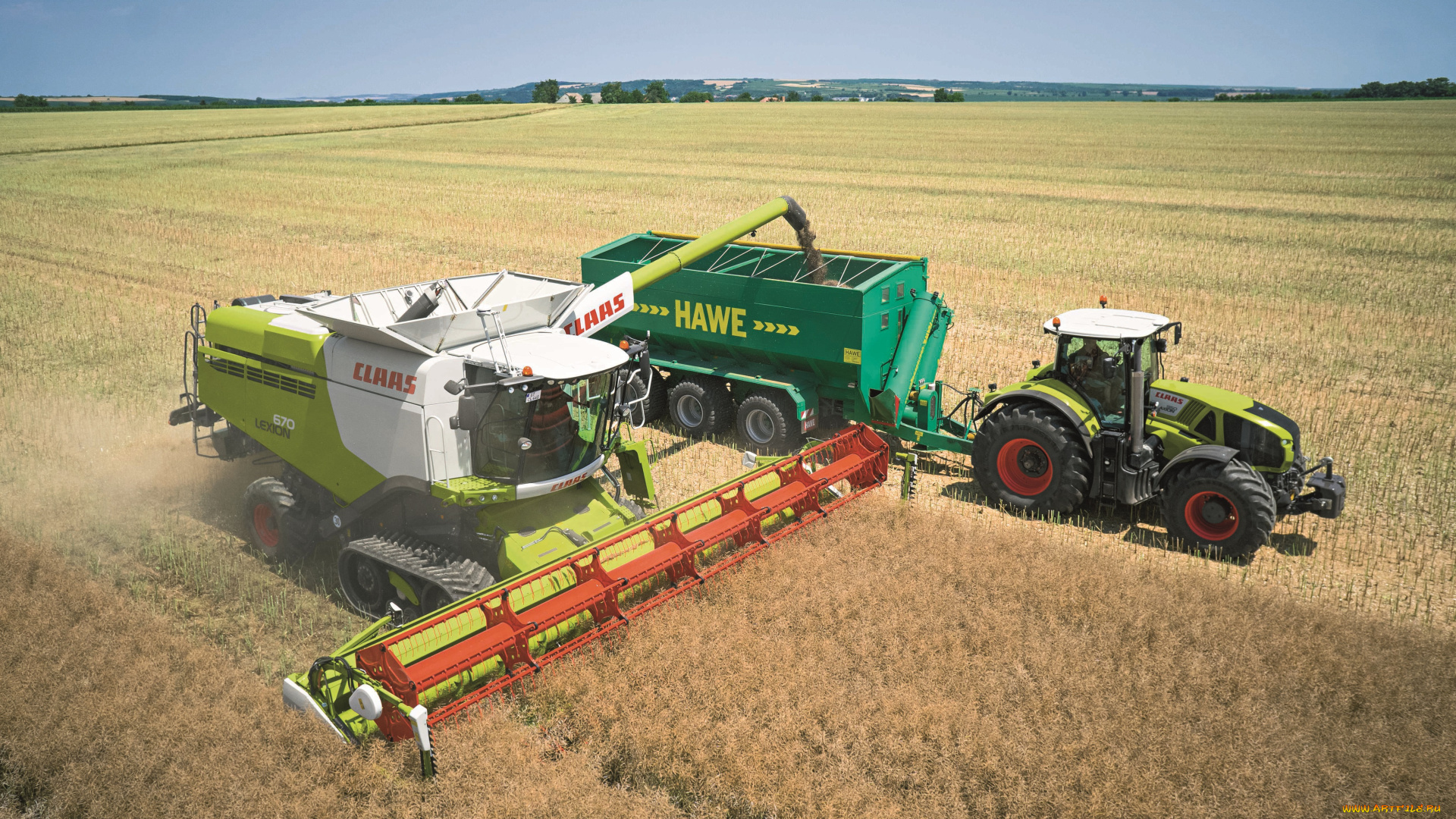 техника, комбайны, claas, axion