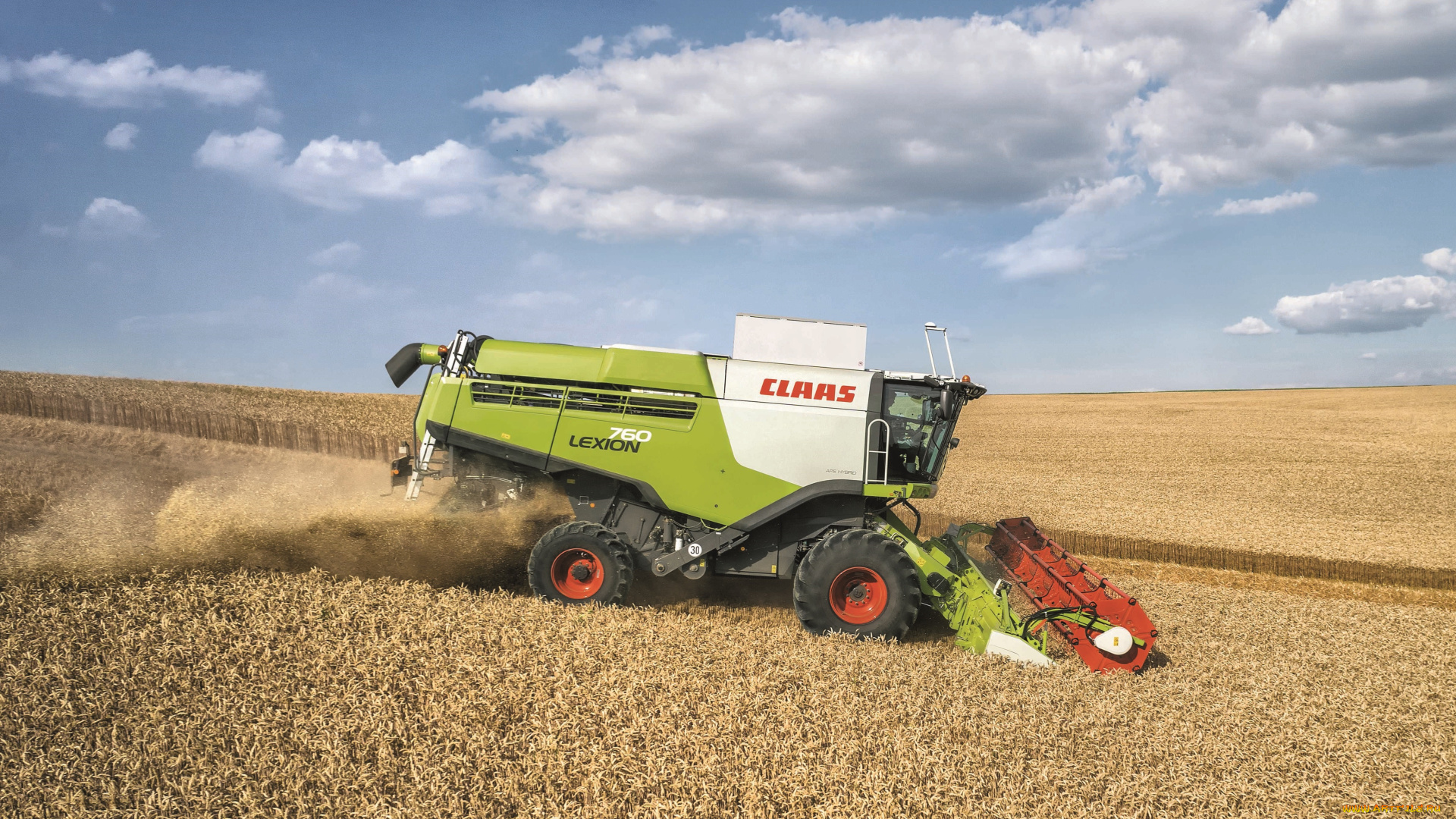 техника, комбайны, claas, axion