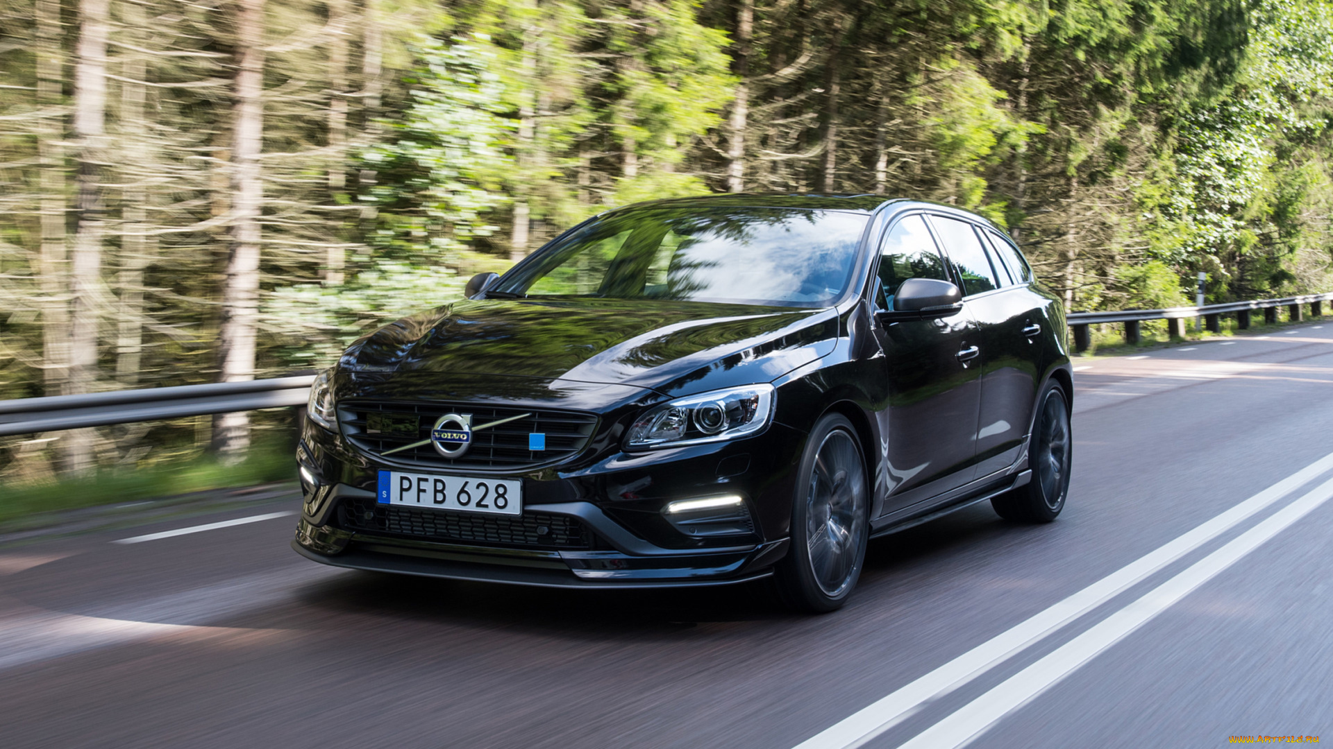 volvo, v60, polestar, 2018, автомобили, volvo, чёрный, 2018, polestar, v60