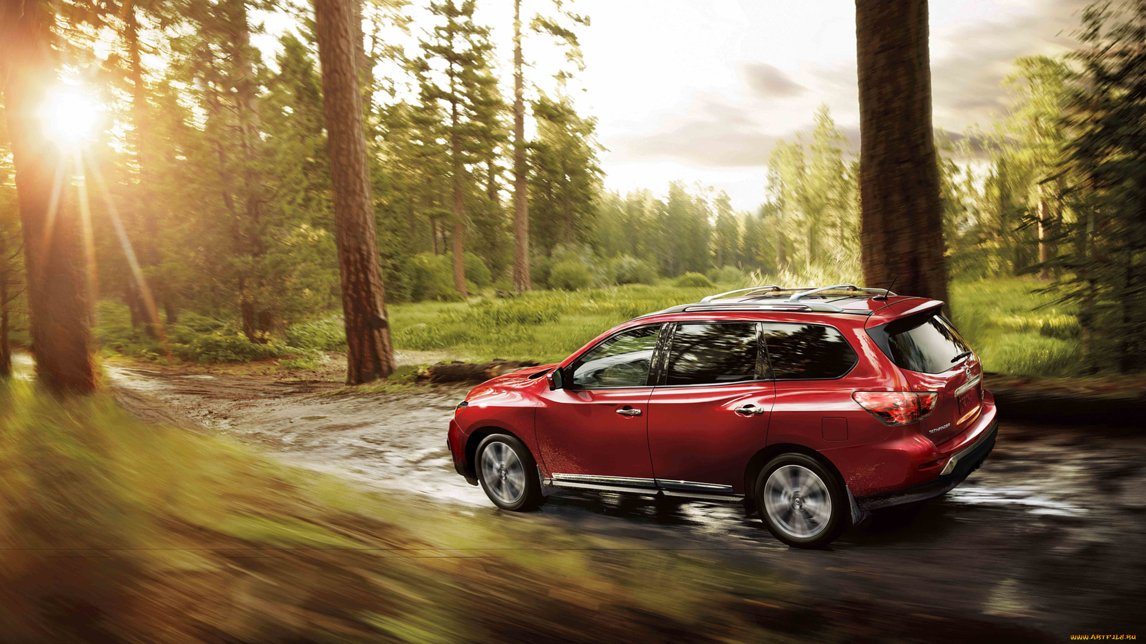 nissan, pathfinder, 2017, автомобили, nissan, datsun, 2017, pathfinder, красный