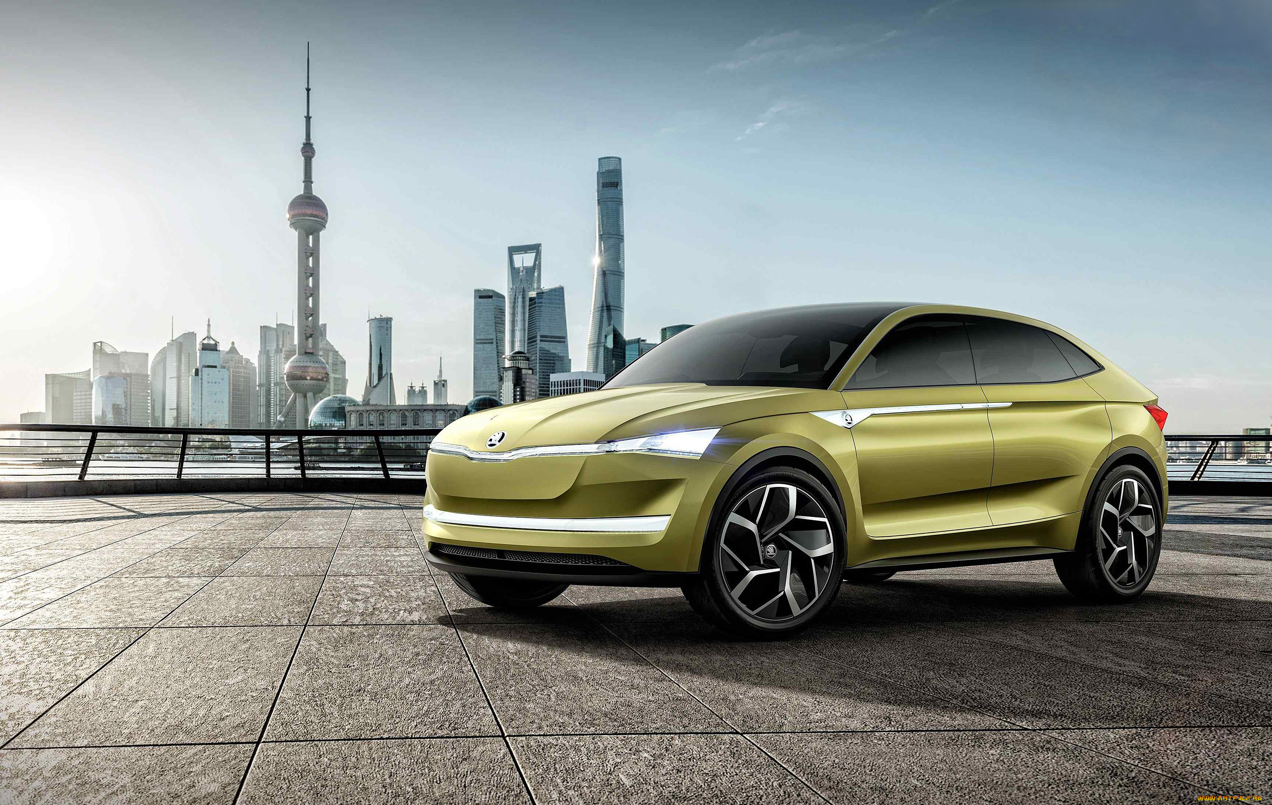 skoda, vision, e, concept, 2017, автомобили, skoda, 2017, e, vision, concept