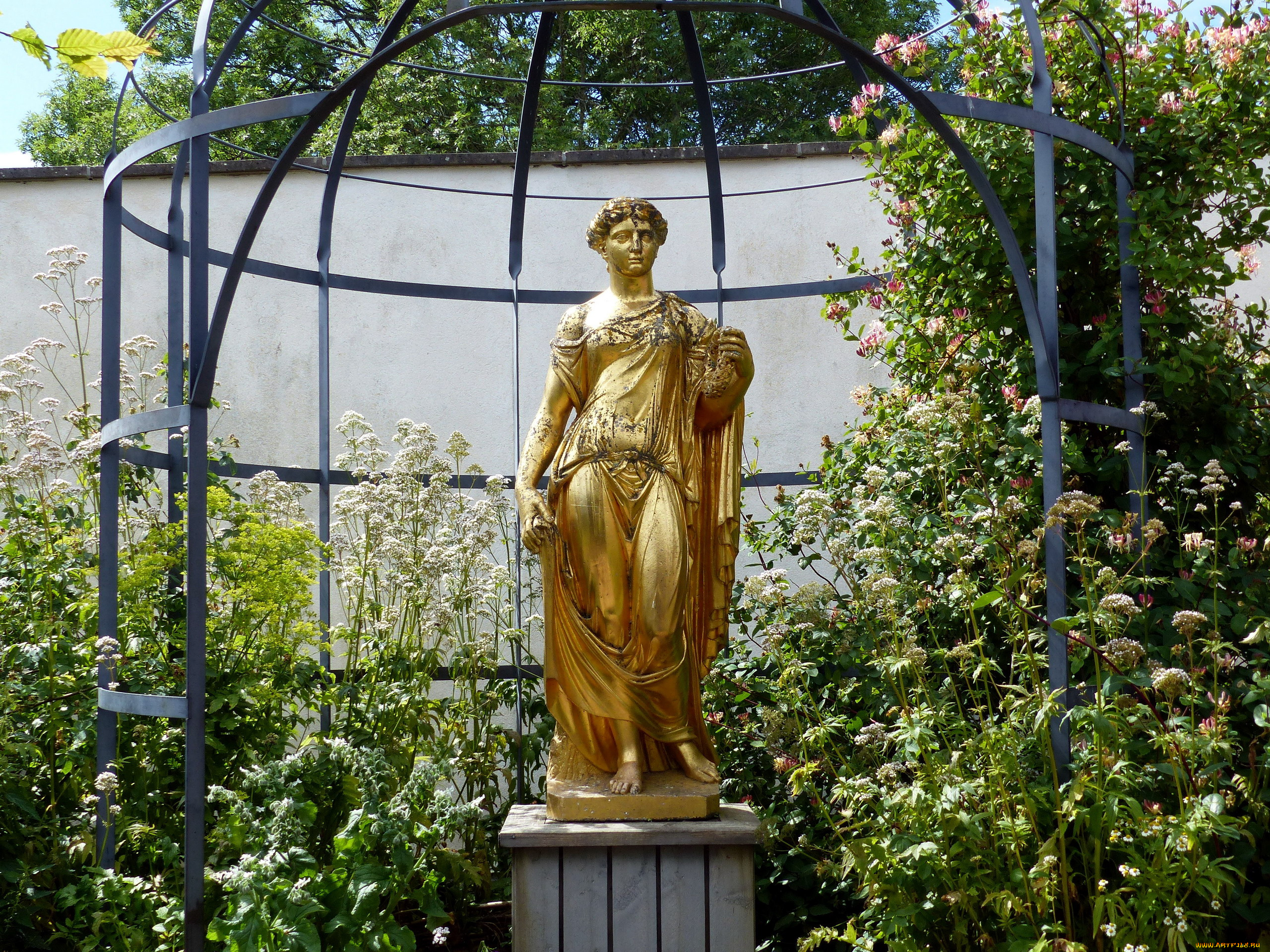 разное, садовые, и, парковые, скульптуры, нимфа