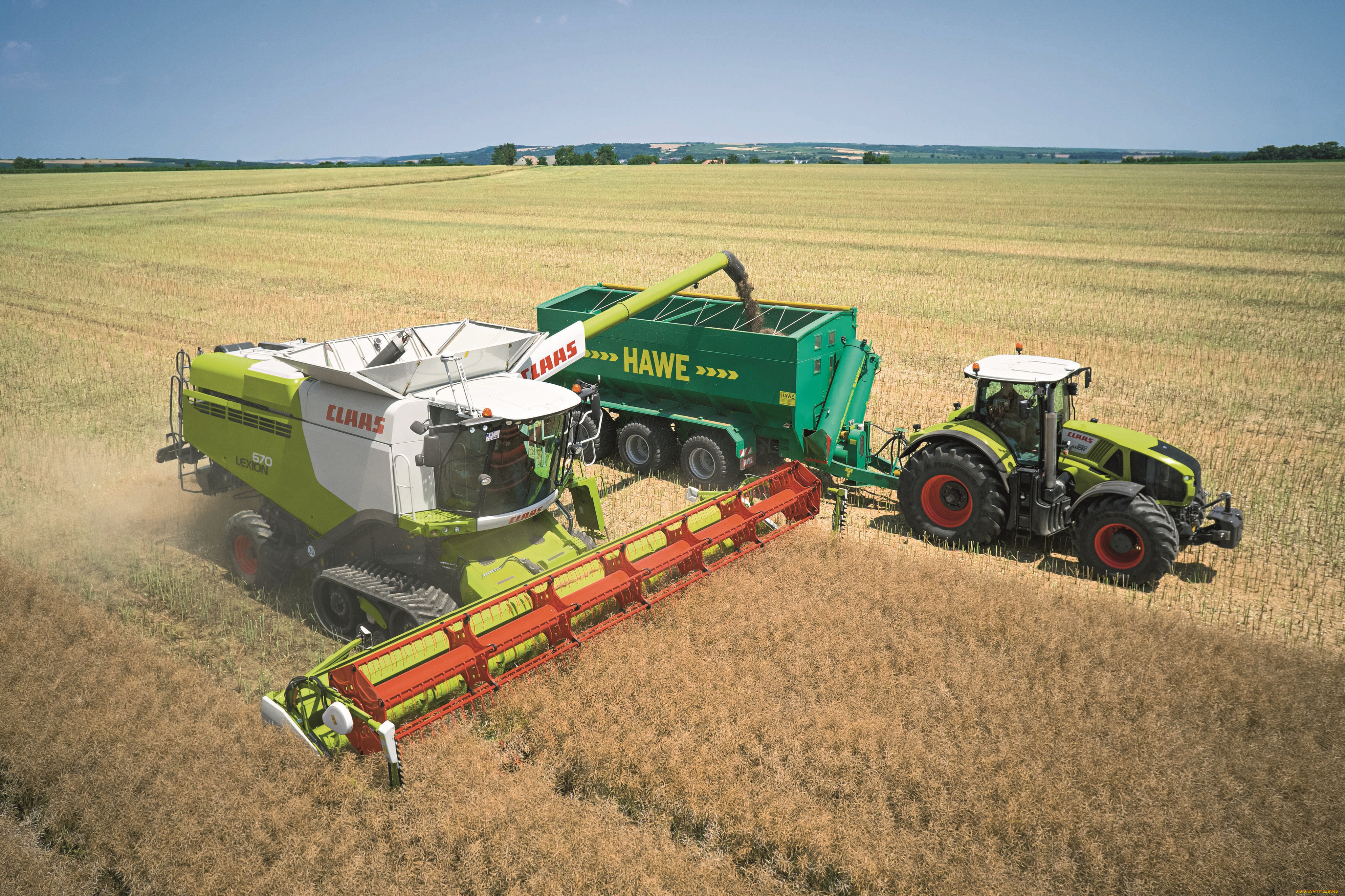 техника, комбайны, claas, axion