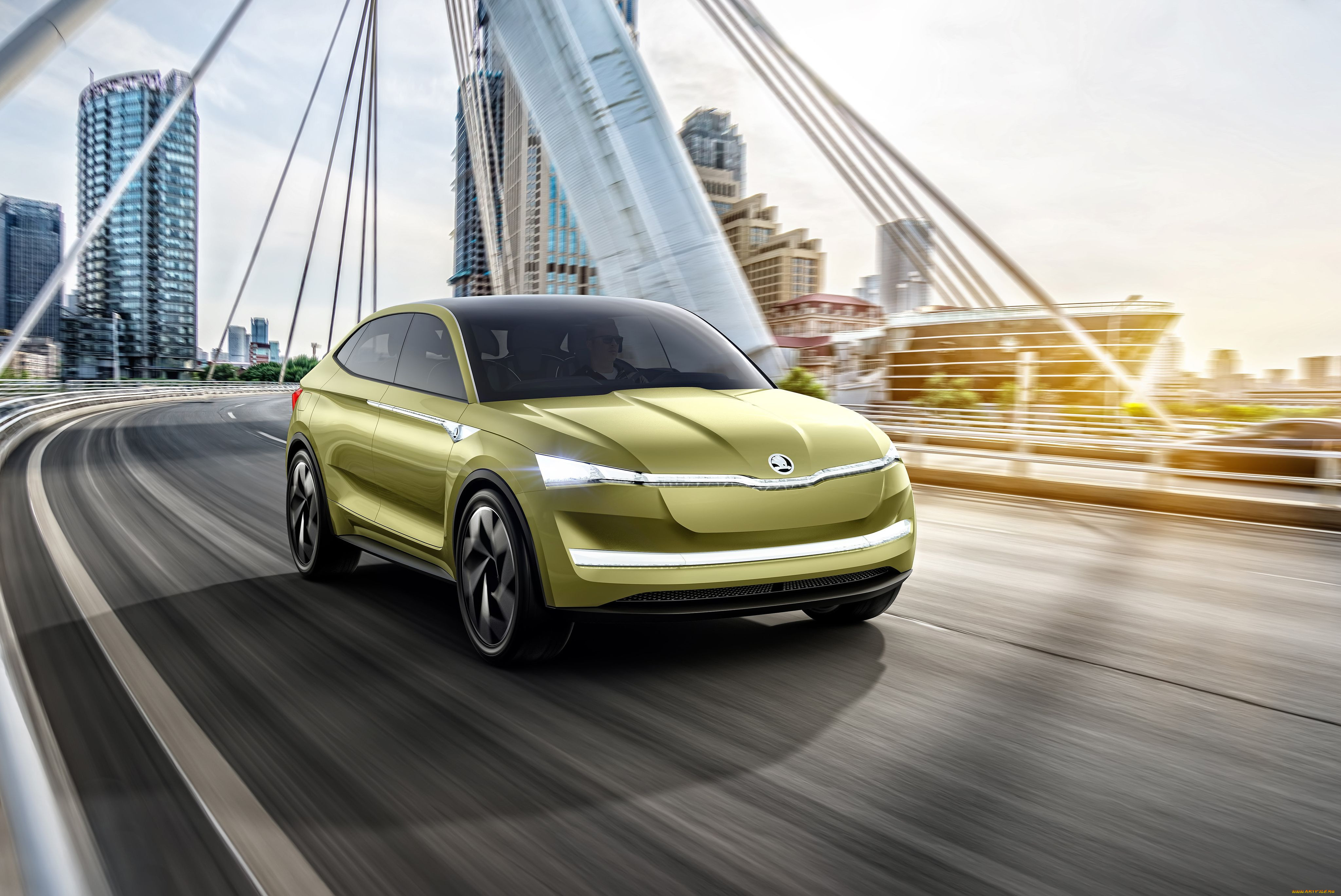 skoda, vision, e, concept, 2017, автомобили, skoda, concept, e, vision, 2017