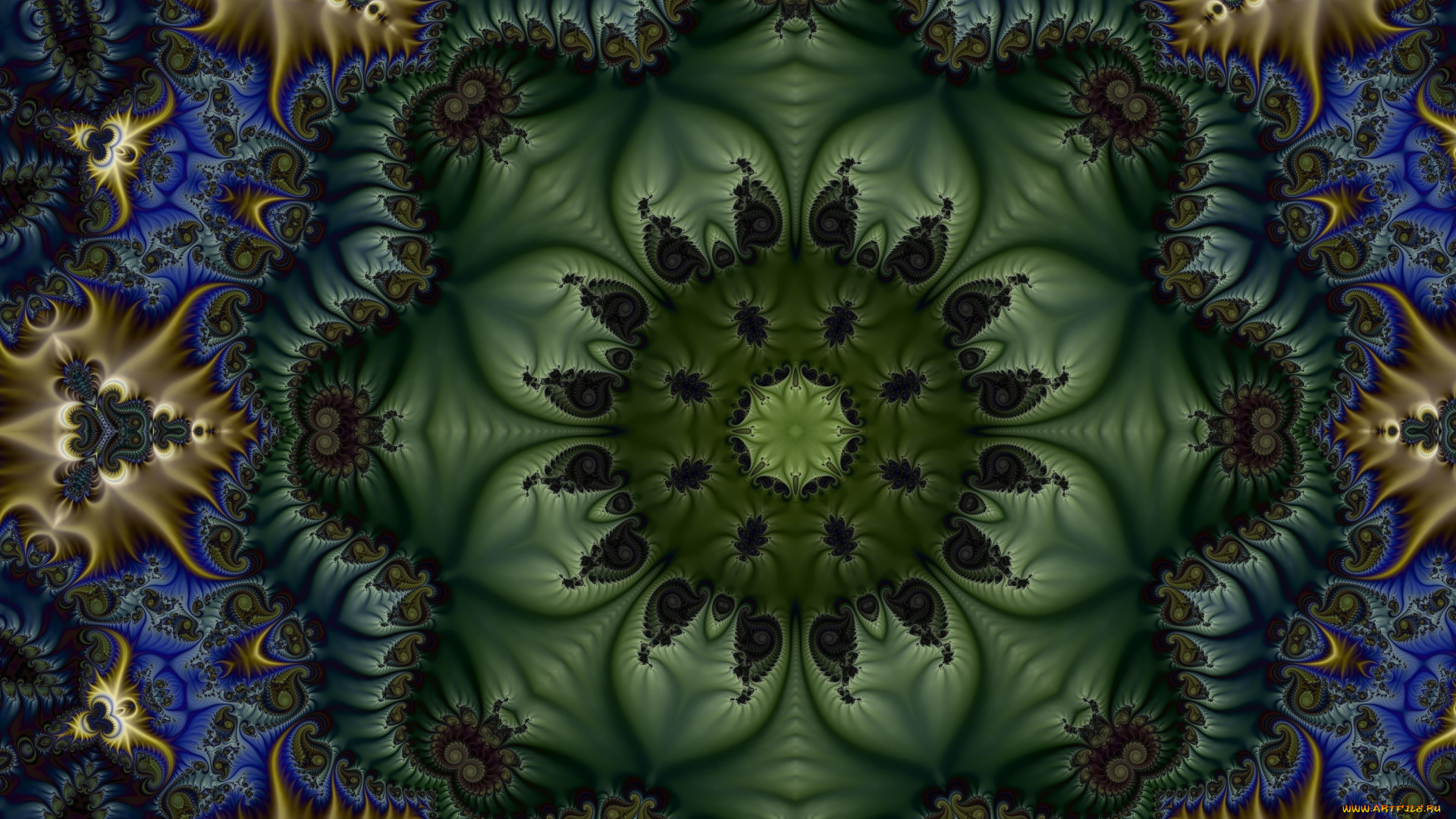 3д, графика, фракталы, , fractal, цвет, фон, узор