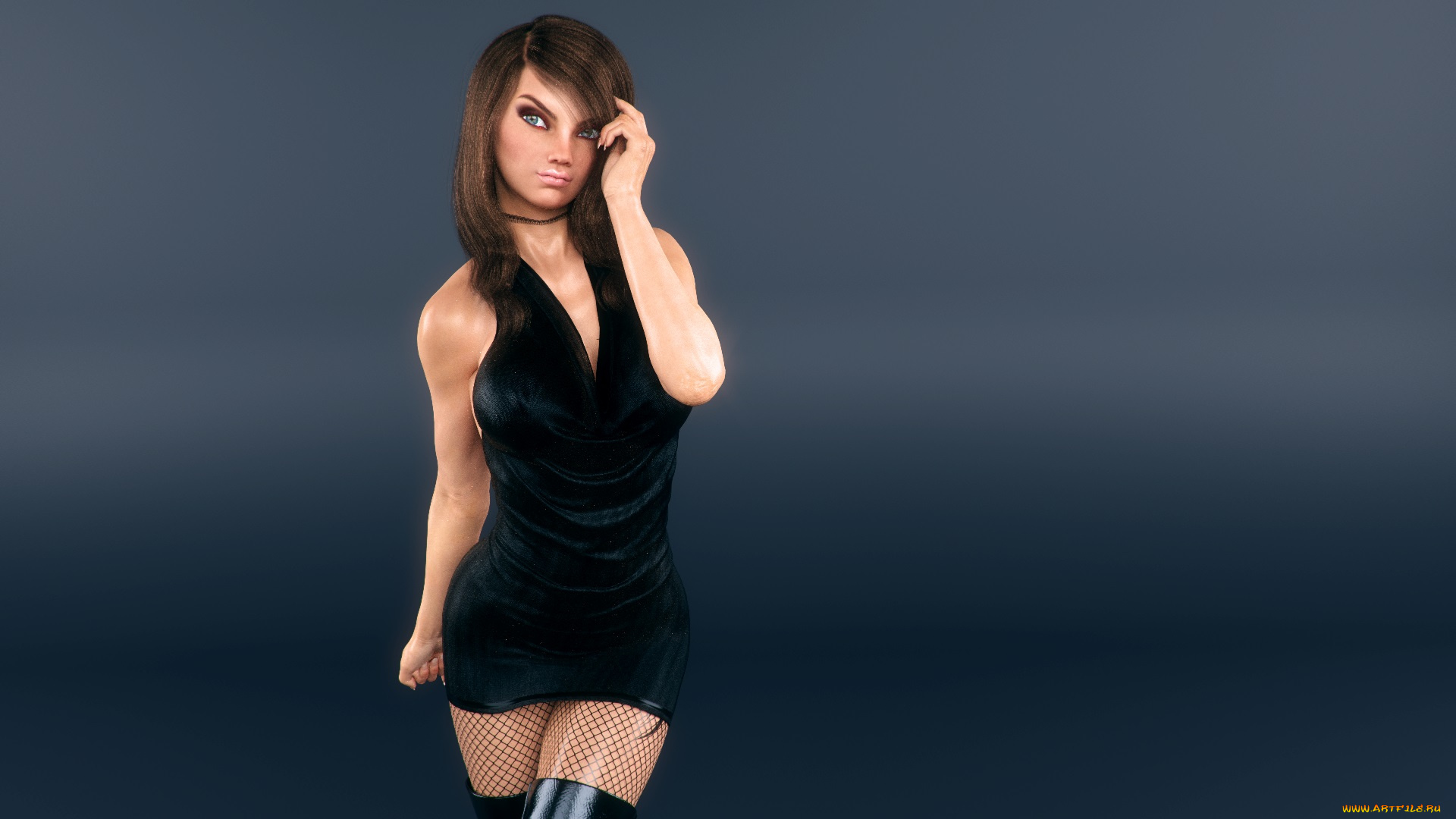 3д, графика, люди, , people, фон, взгляд, девушка