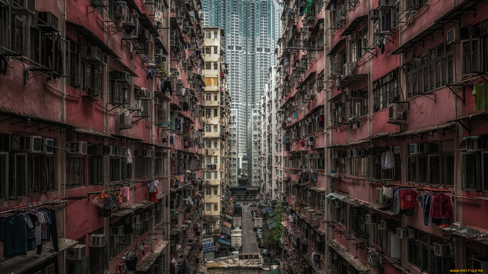 города, гонконг, , китай, urban, jungle, wan, chai, hong, kong