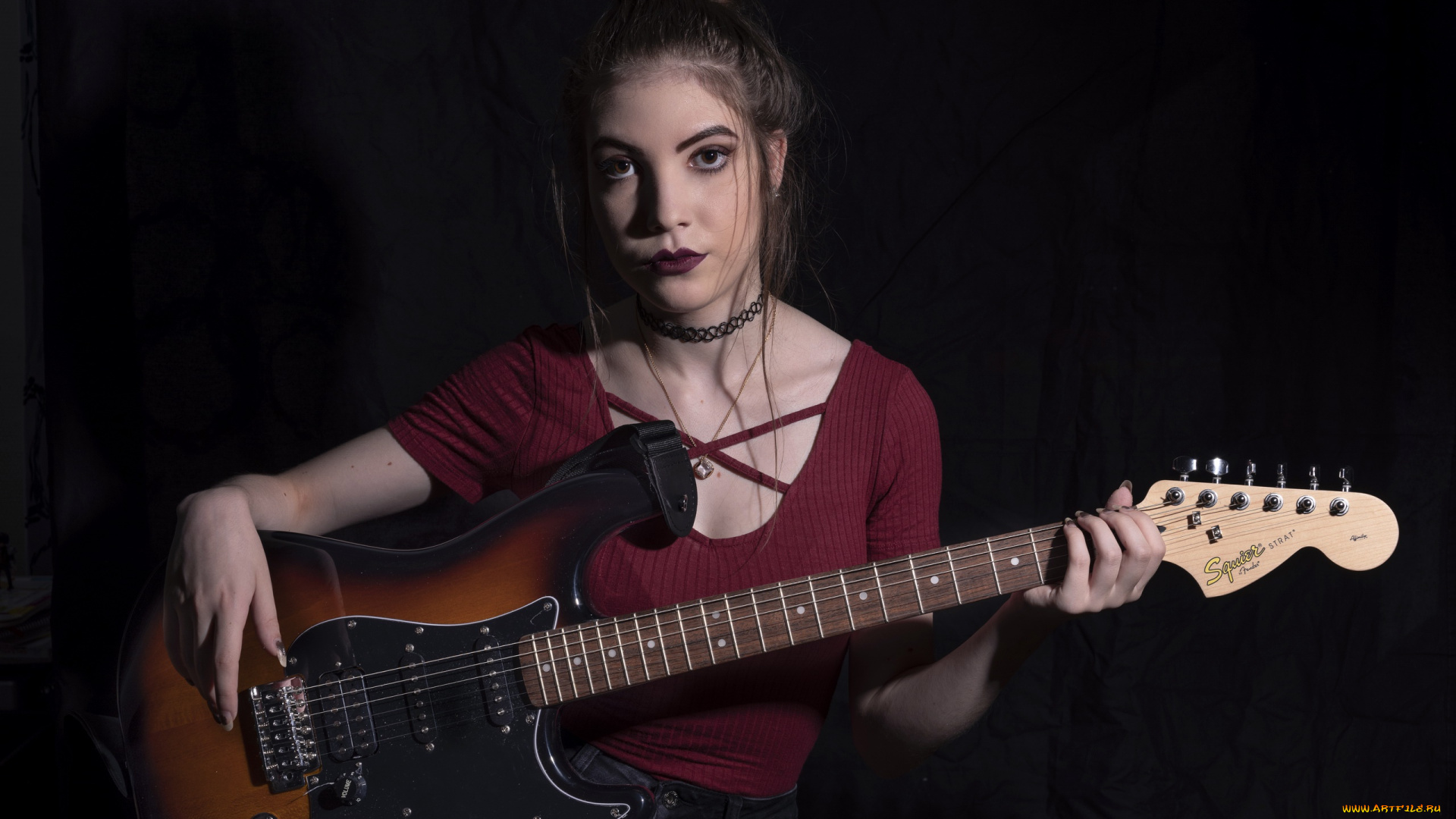 музыка, -другое, гитара, emilie, grungie, девушка