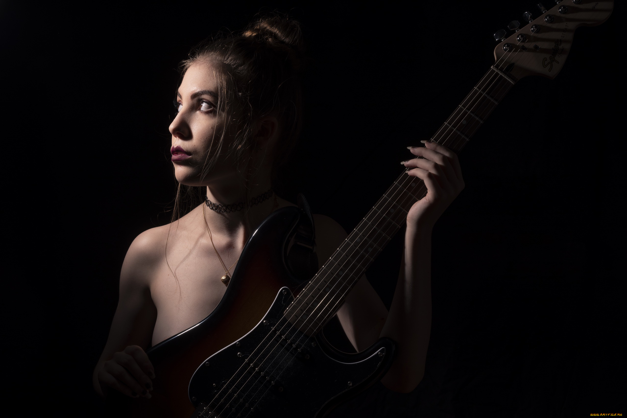 музыка, -другое, гитара, девушка