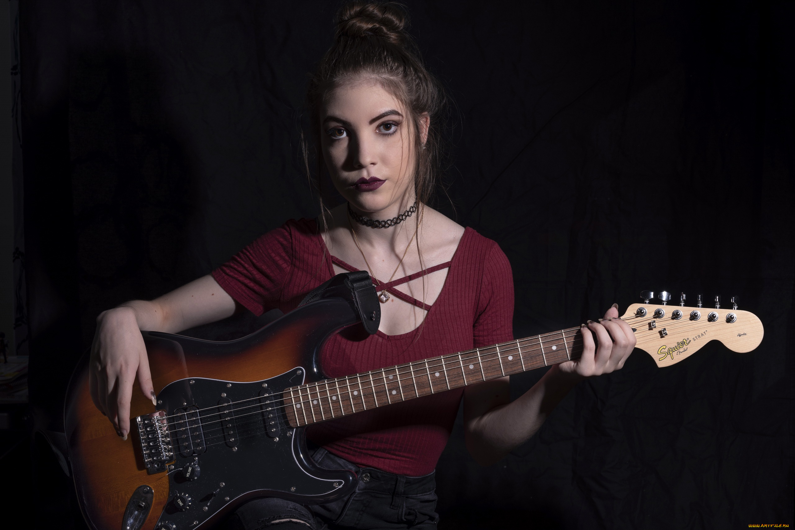 музыка, -другое, гитара, emilie, grungie, девушка