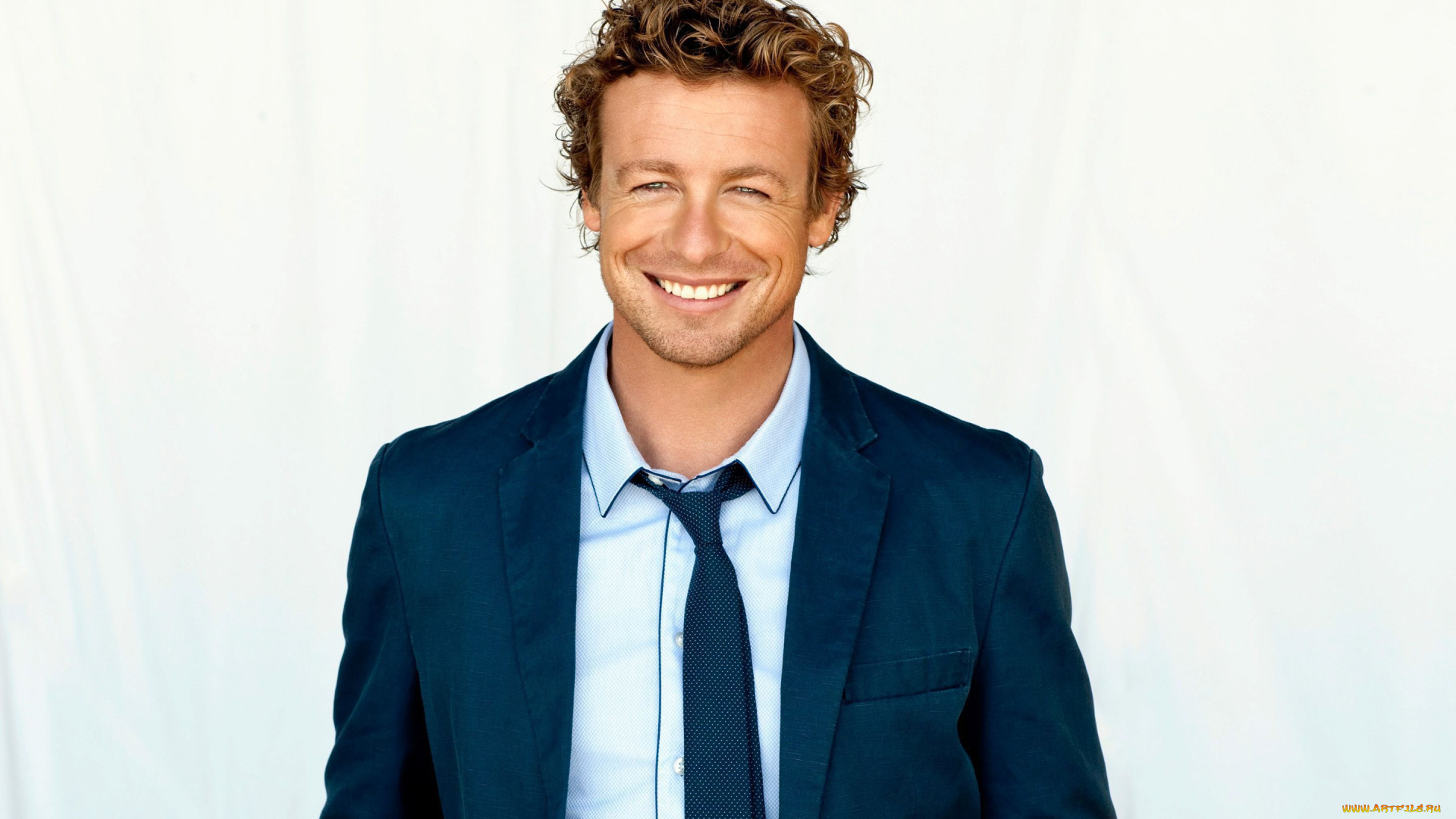 мужчины, simon, baker, улыбка
