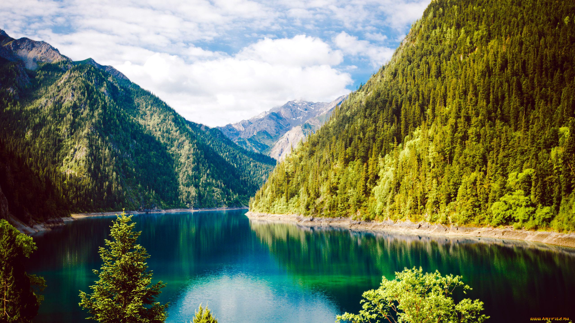 природа, реки, озера, горы, озеро