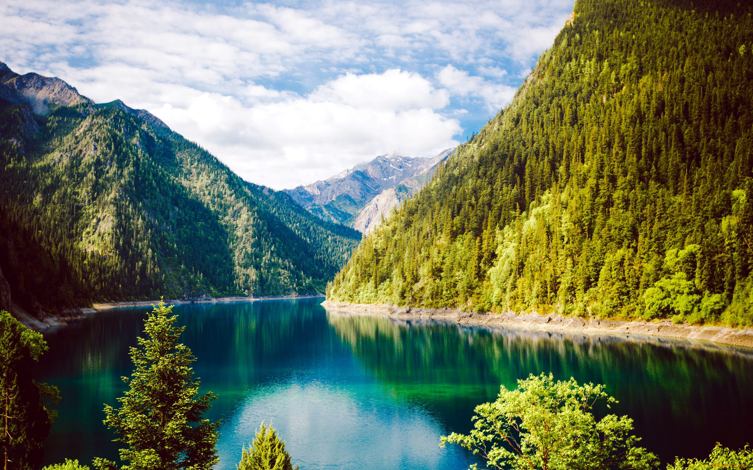 природа, реки, озера, горы, озеро