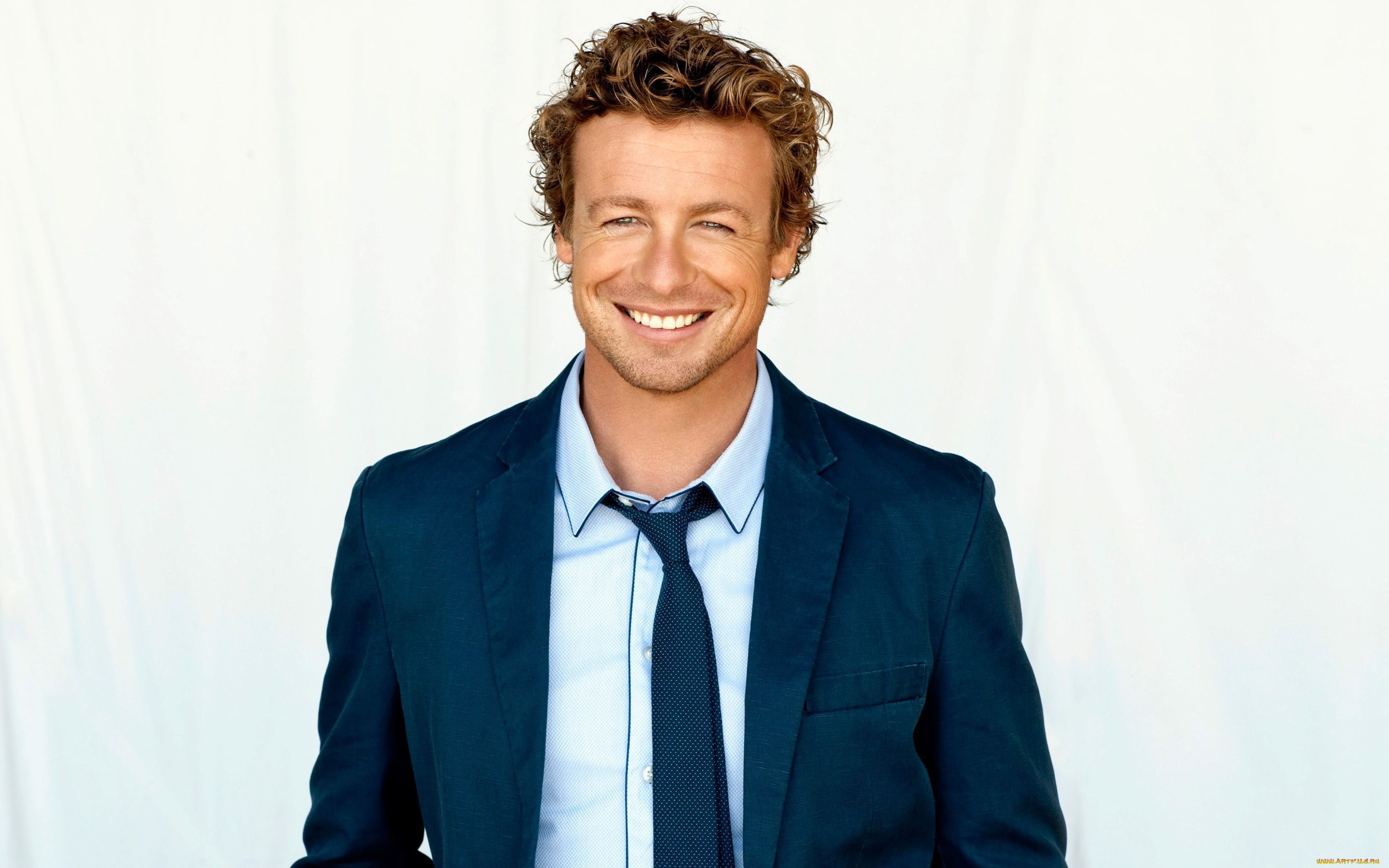 мужчины, simon, baker, улыбка
