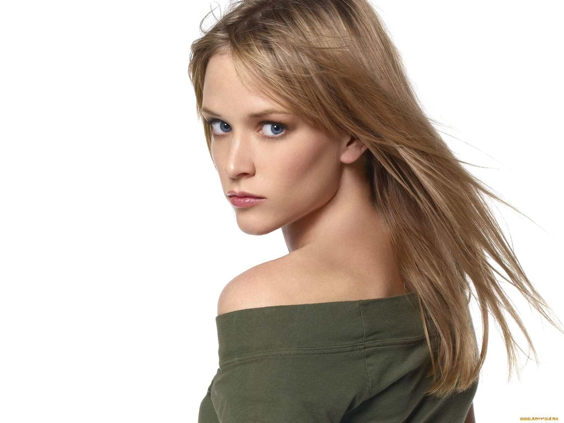 девушки, -, лица, , портреты, блондинка, лицо, kahlen, rondot