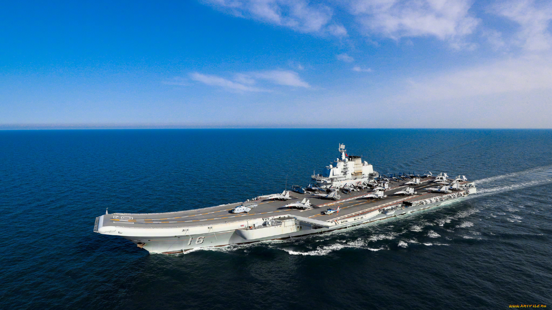 корабли, авианосцы, , вертолётоносцы, военно, морской, флот, народно, освободительная, армия, тип, 001, авианосец, военная, машина, военные, вода, море, волны, облака, небо, вид, сбоку, военный, самолет, рябь