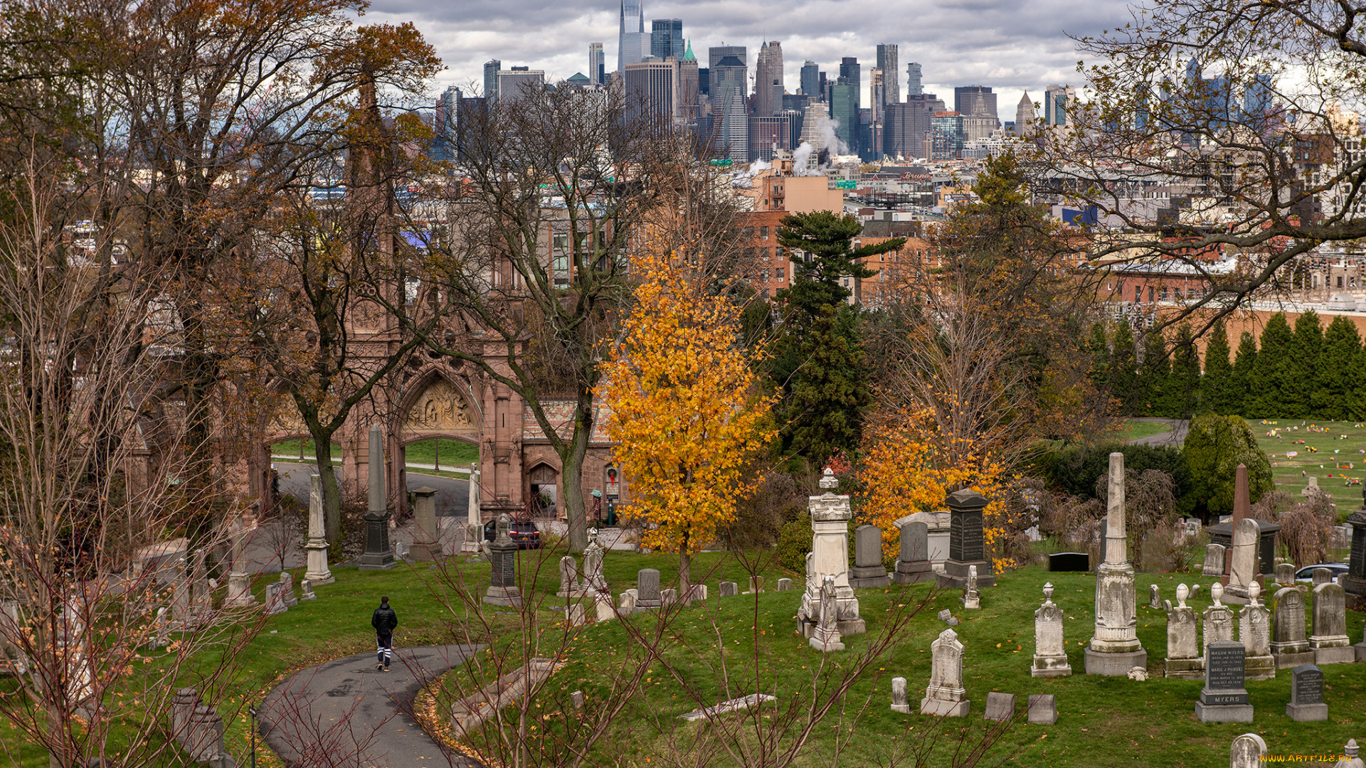 нью-йорк, города, -, исторические, , архитектурные, памятники, пейзаж
