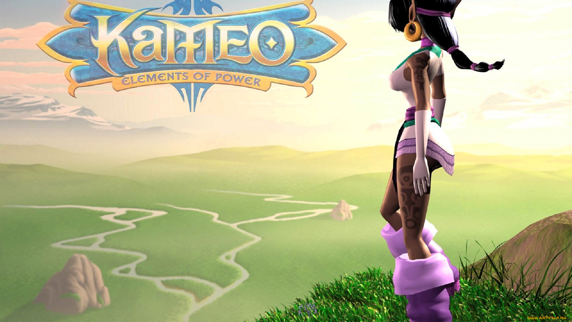 видео, игры, kameo, , elements, of, power, девушка, горы, река