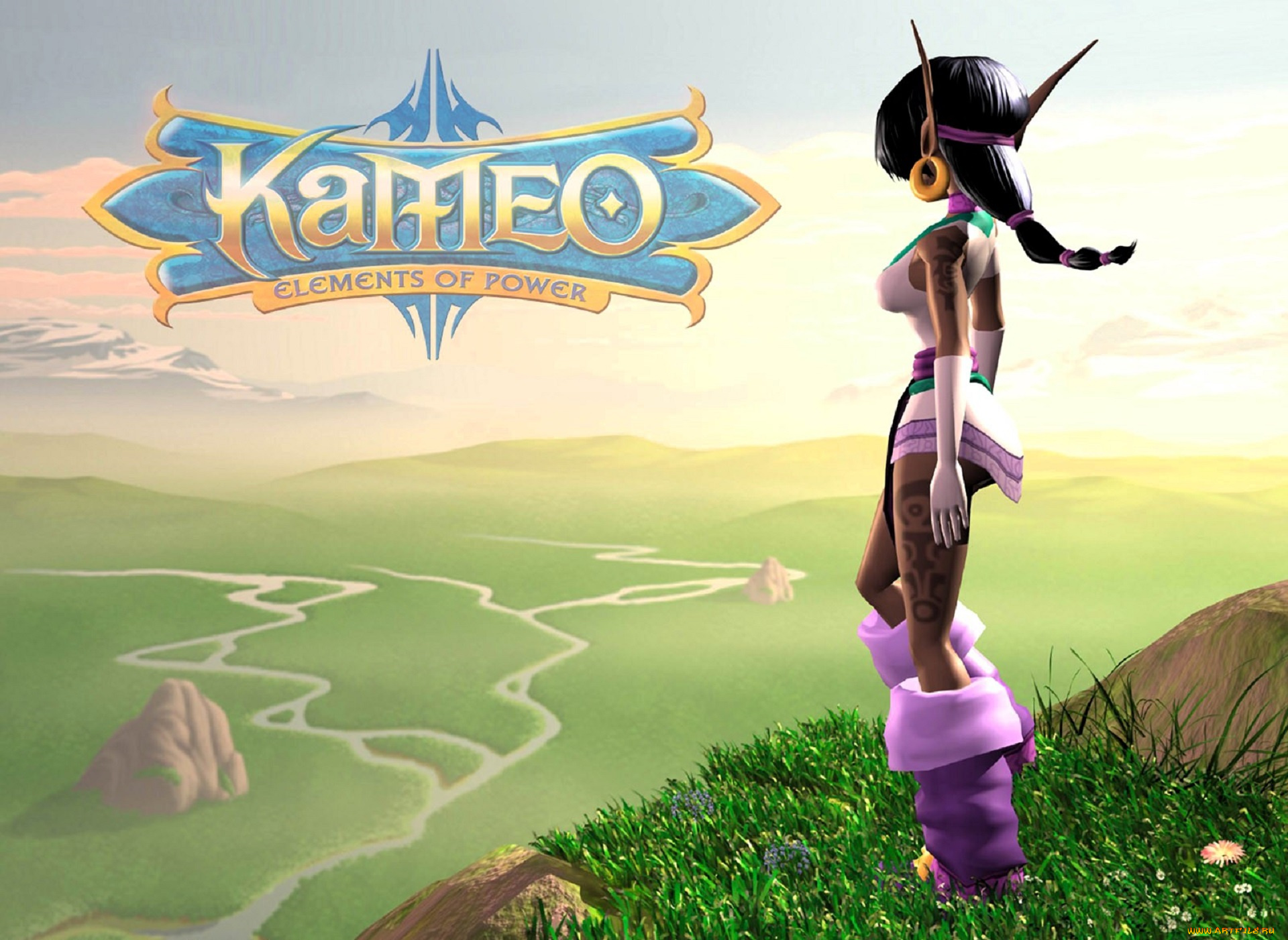 видео, игры, kameo, , elements, of, power, девушка, горы, река