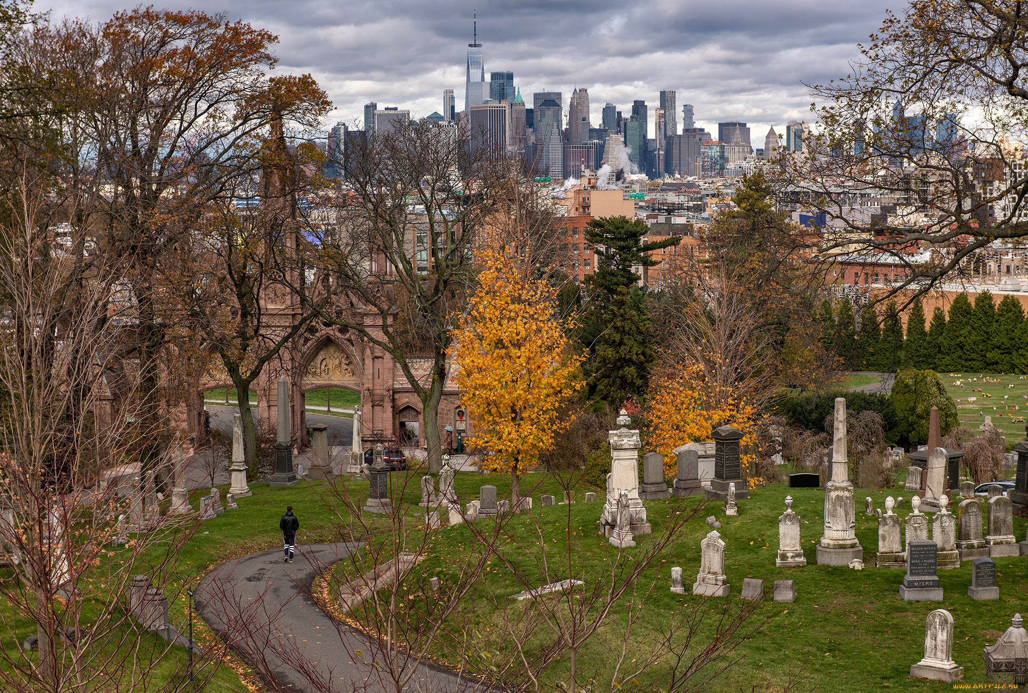 нью-йорк, города, -, исторические, , архитектурные, памятники, пейзаж