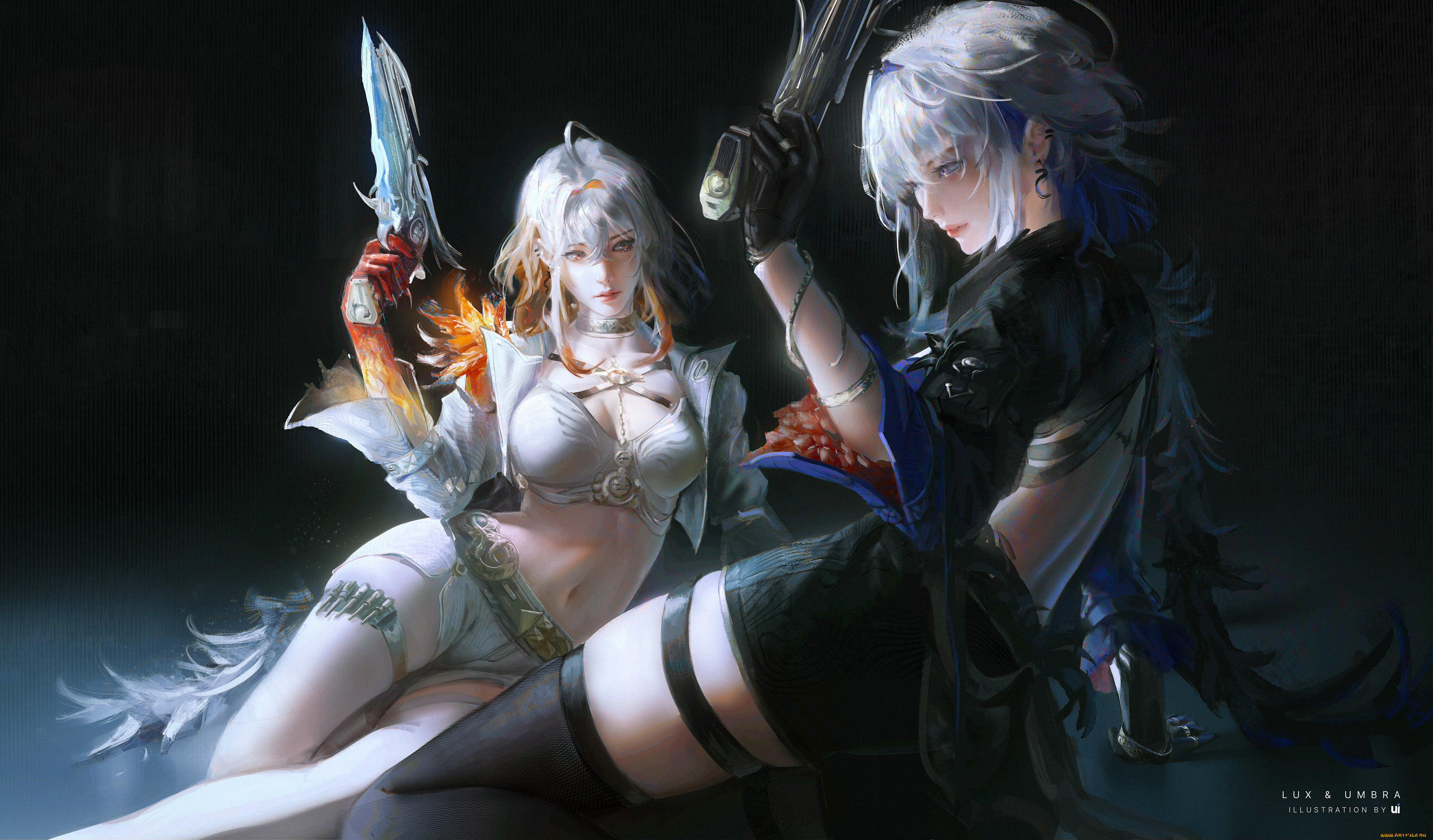 аниме, wuthering, waves, девушки