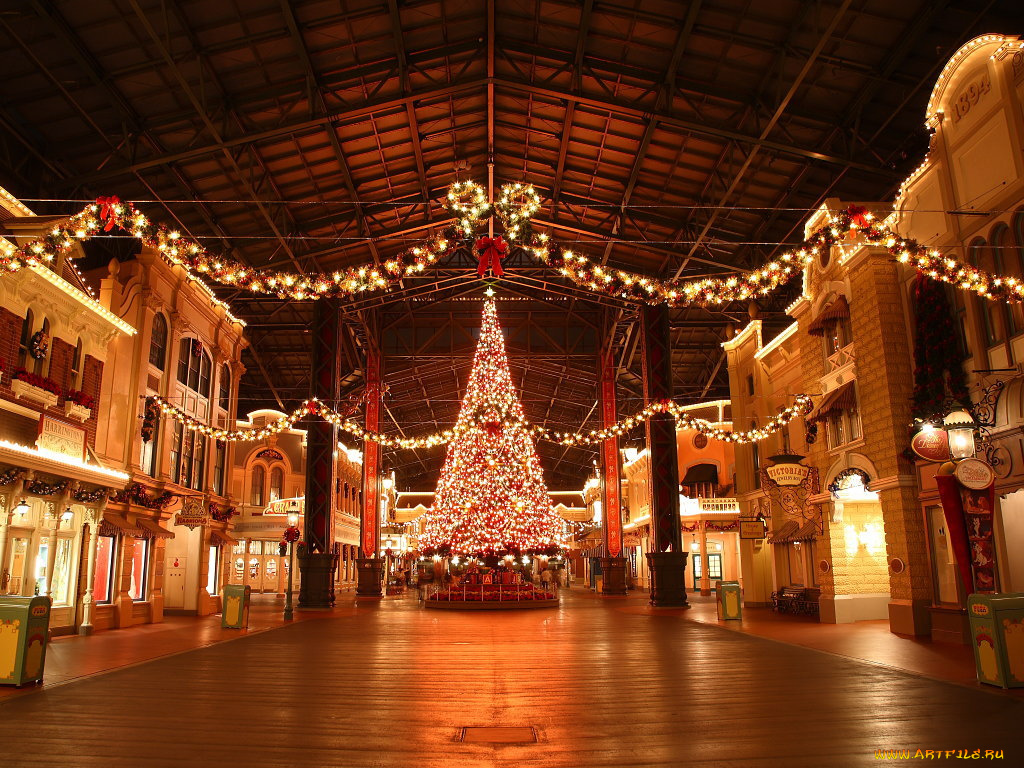 праздничные, новогодние, пейзажи