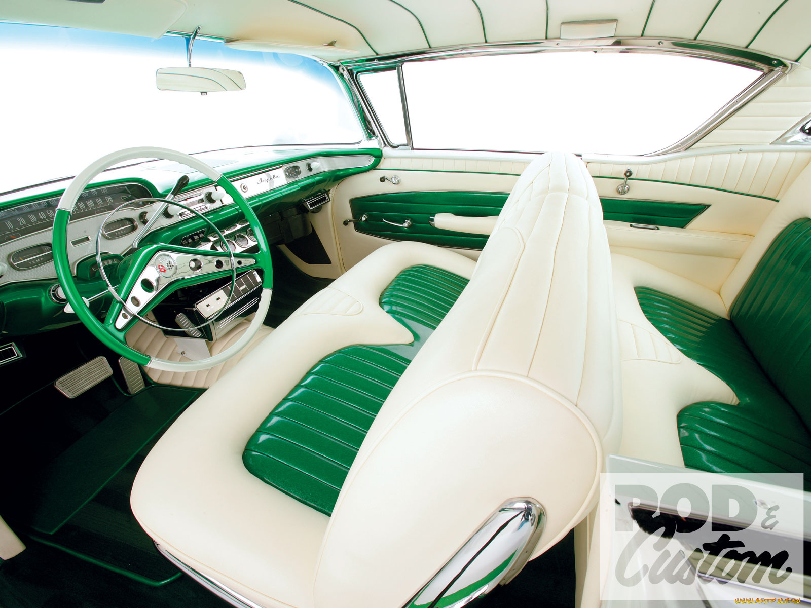 1958, chevrolet, impala, автомобили, интерьеры