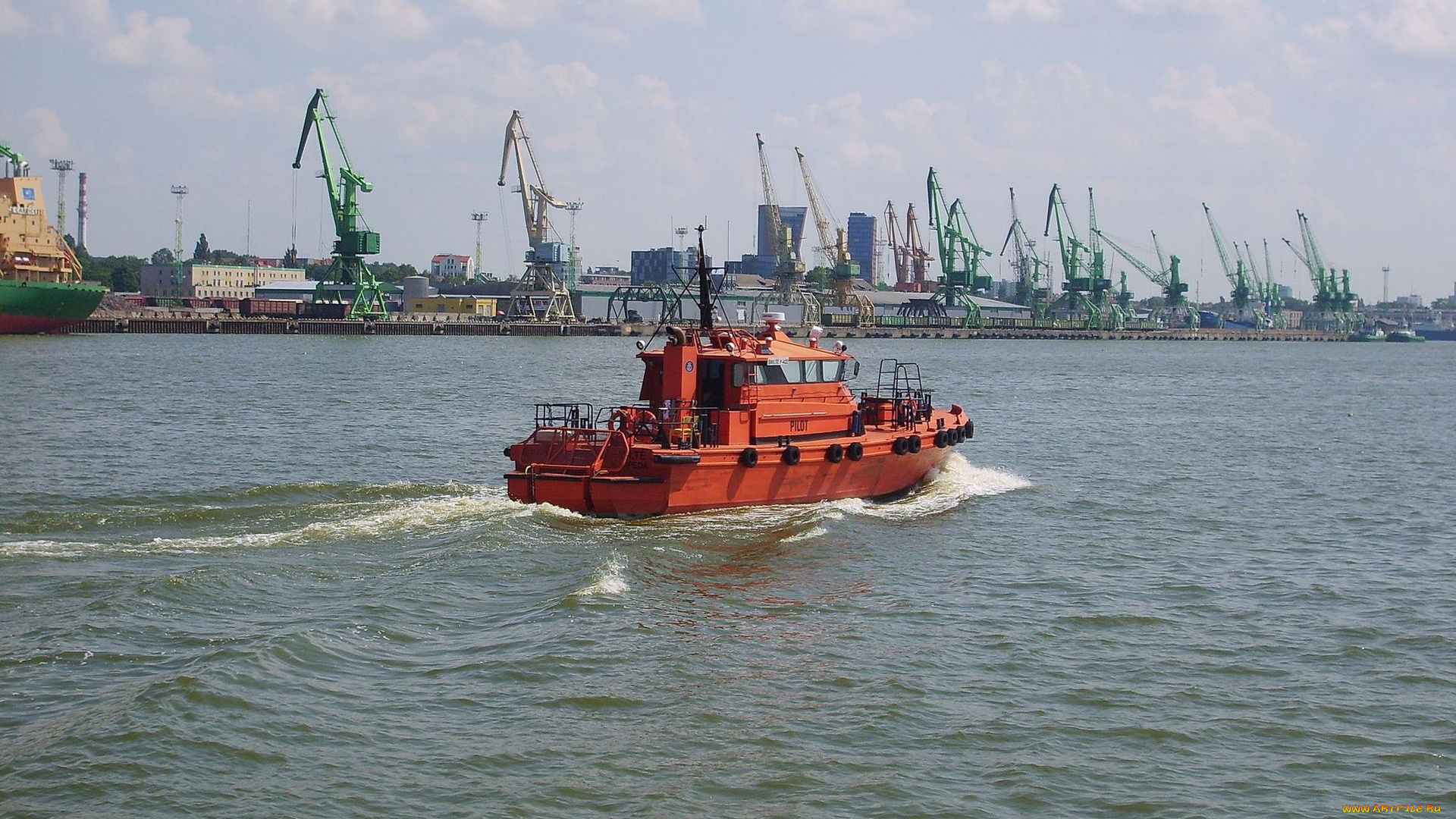 клайпедском, порту, корабли, катера