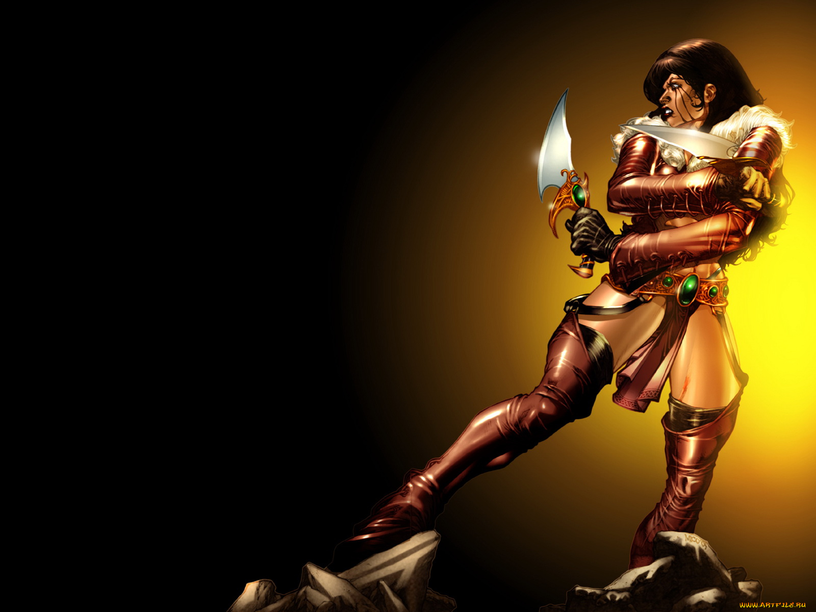 фэнтези, девушки, воительница