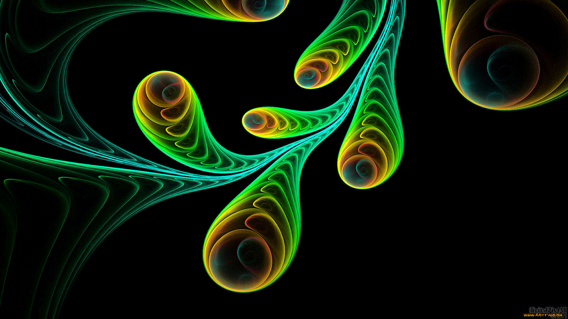 3д, графика, fractal, фракталы, узор