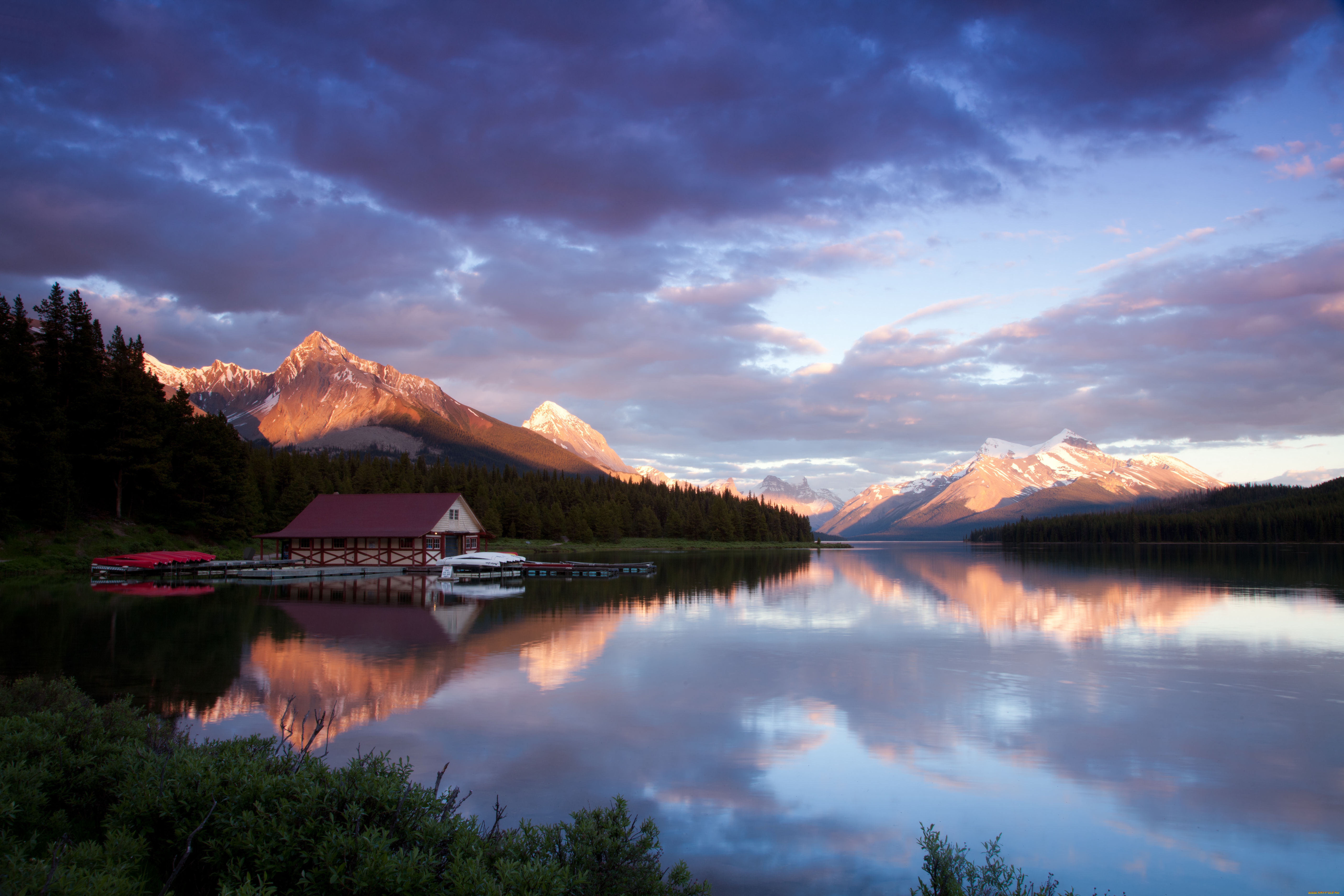 природа, реки, озера, пейзаж, река, горы, пристань