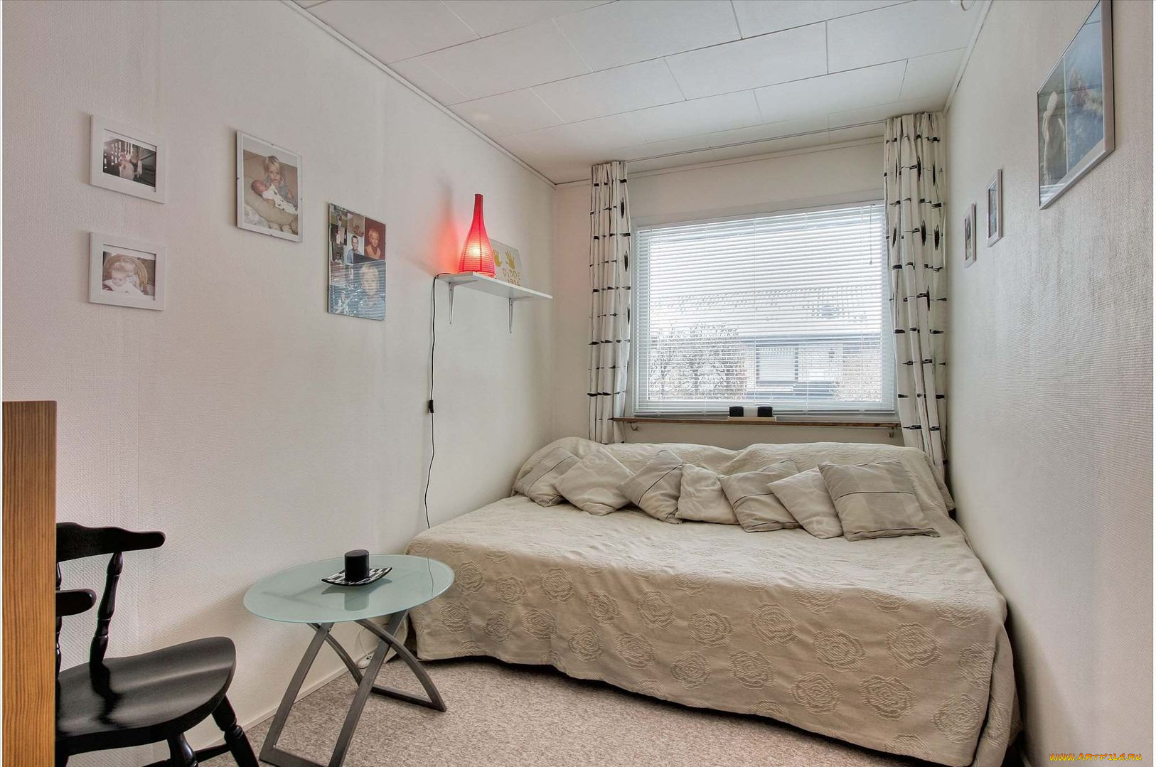 интерьер, спальня, кровать, подушки