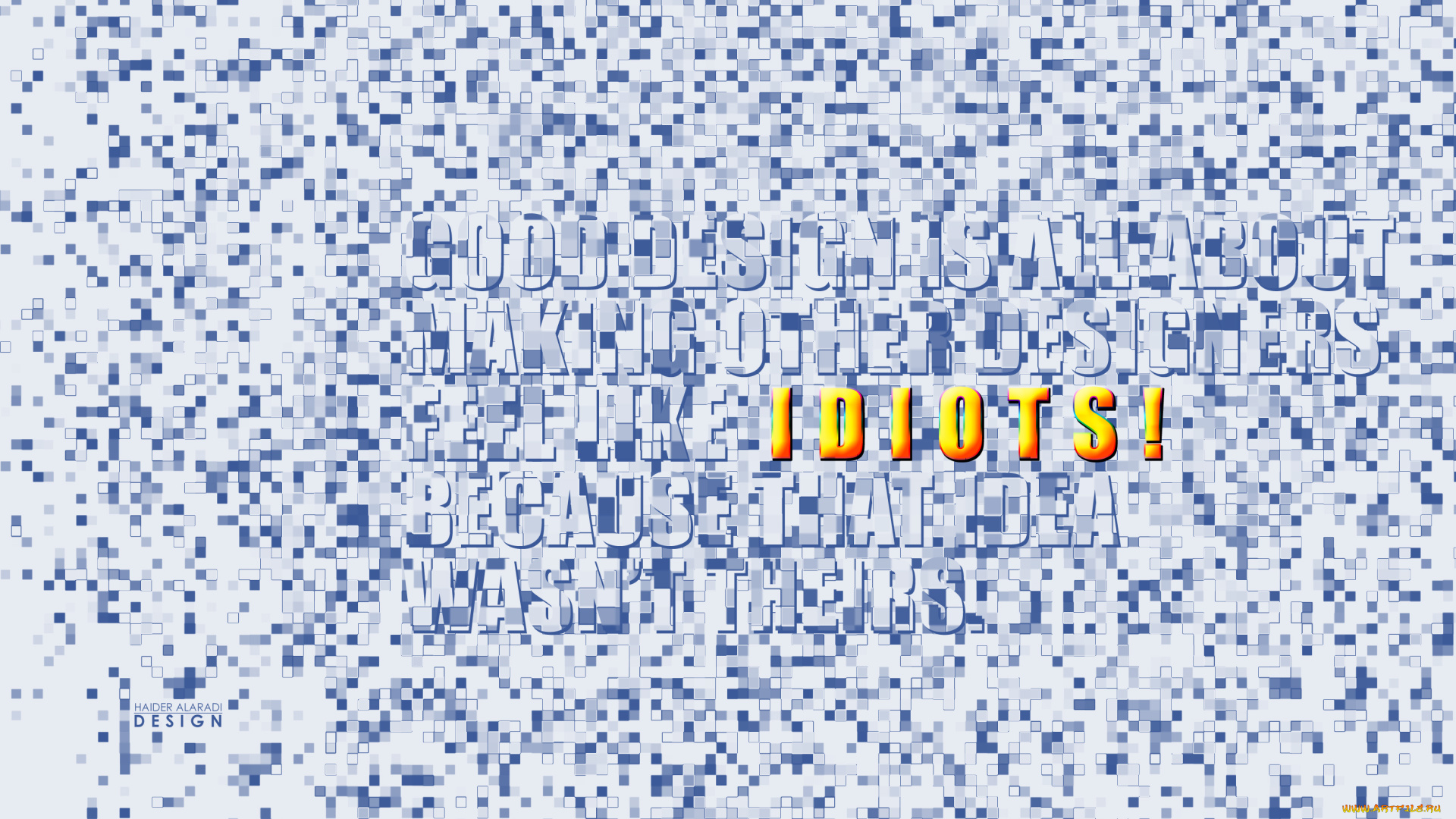 разное, надписи, логотипы, знаки, illusion, blue, yellow, creative, design, idiots, иллюзия, синий, желтый, креативный, дизайн